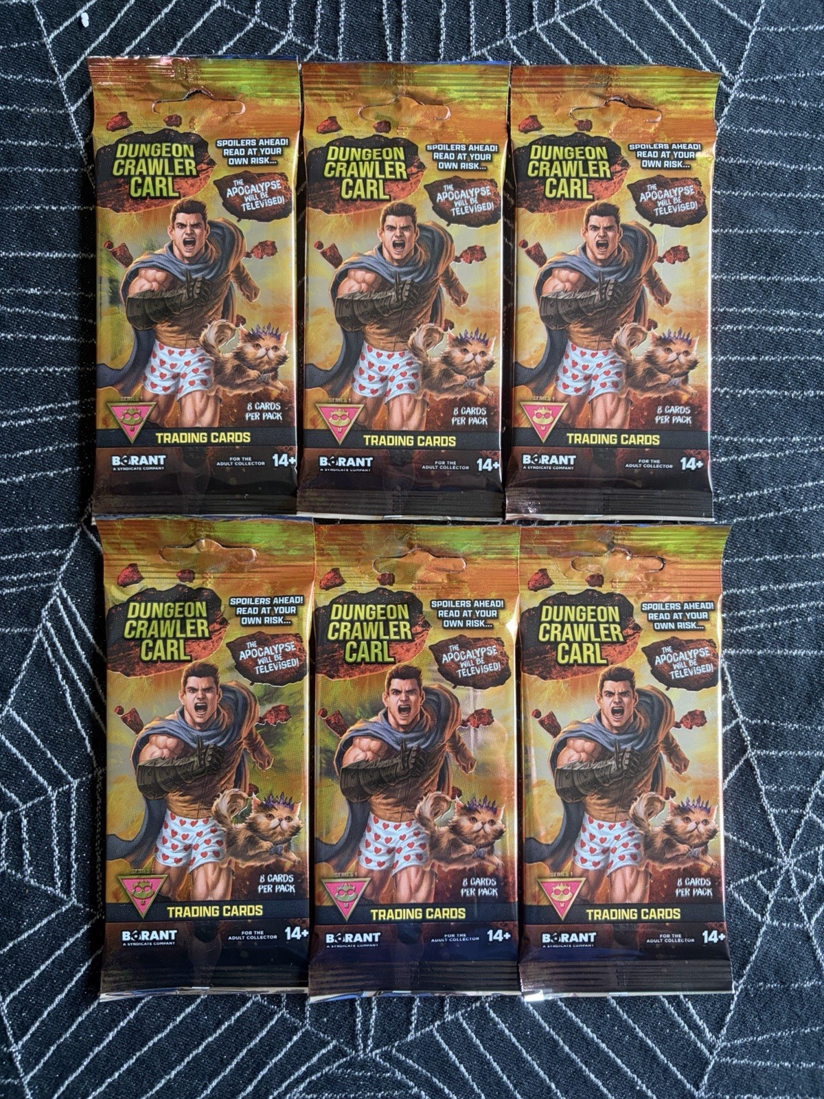 Dungeon Crawler Carl Series 1 Trading Card Sealed Packs Borant Princess Donut X6