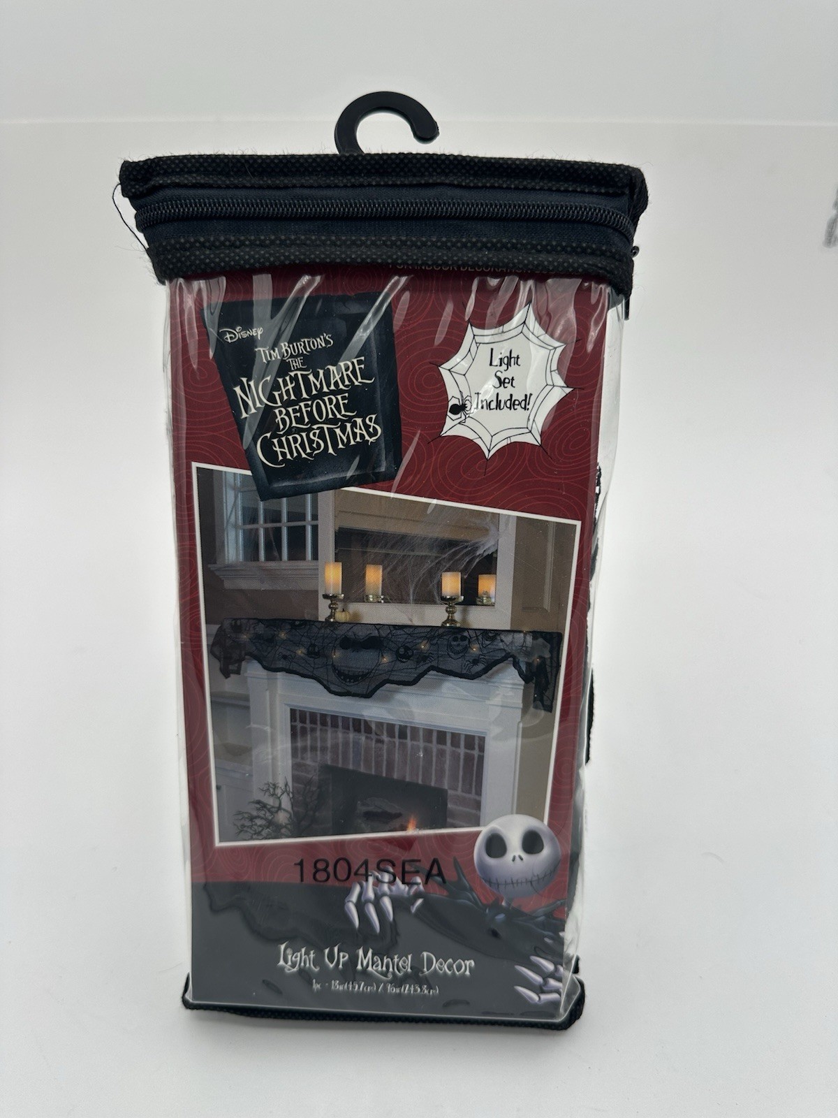 Nightmare Before Christmas Jack Skellington LED Mantel Scarf Creepmas Decor Nightmare Before Christmas Jack Skellington LED Mantel Scarf Creepmas Decor