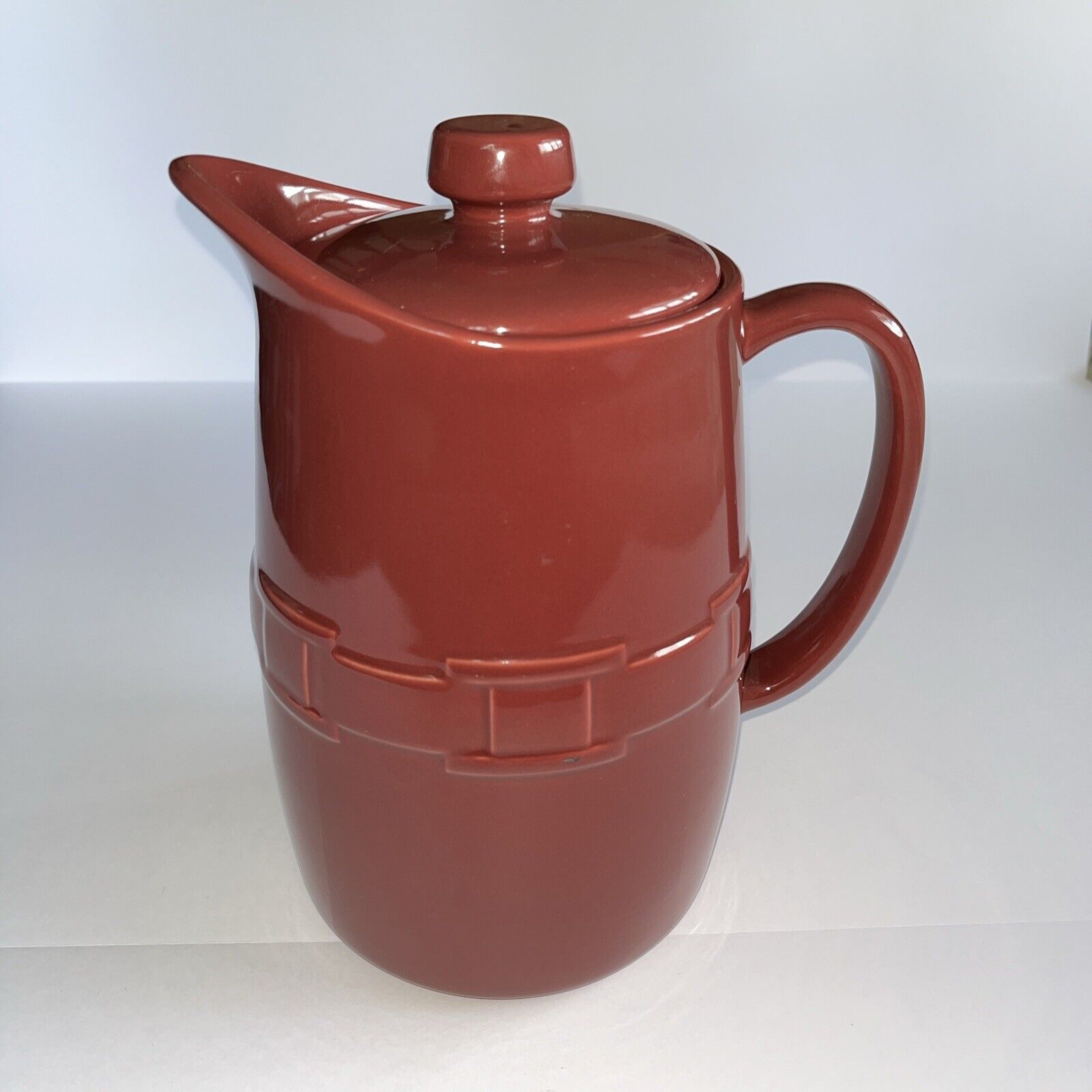 Longaberger 2013 Woven Traditions Coffee Carafe Pitcher Paprika