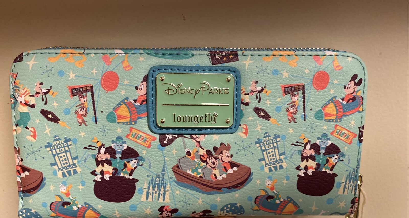 2023 Disney Parks Play In The Park Loungefly Wallet Mickey & Friends - Exact NEW