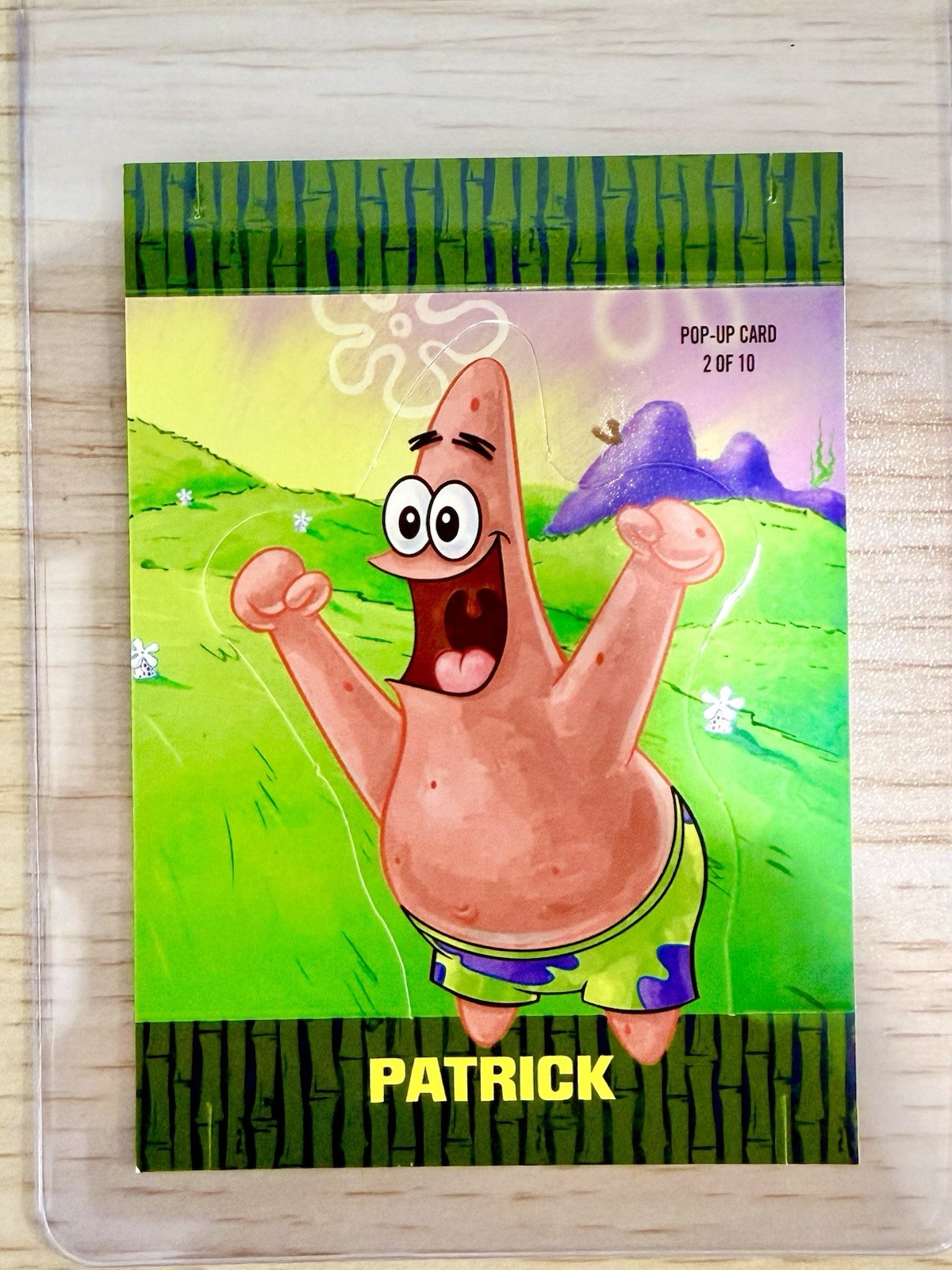2009 Topps SpongeBob SquarePants Series 2 - Pop-Up Card #2 - PATRICK (VERY RARE)