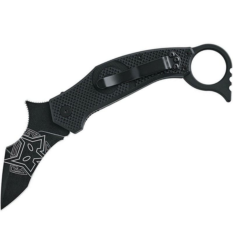 Fox Knives Wihongi FX-651 MOA N690Co Stainless Knife Folding Karambit Black G10