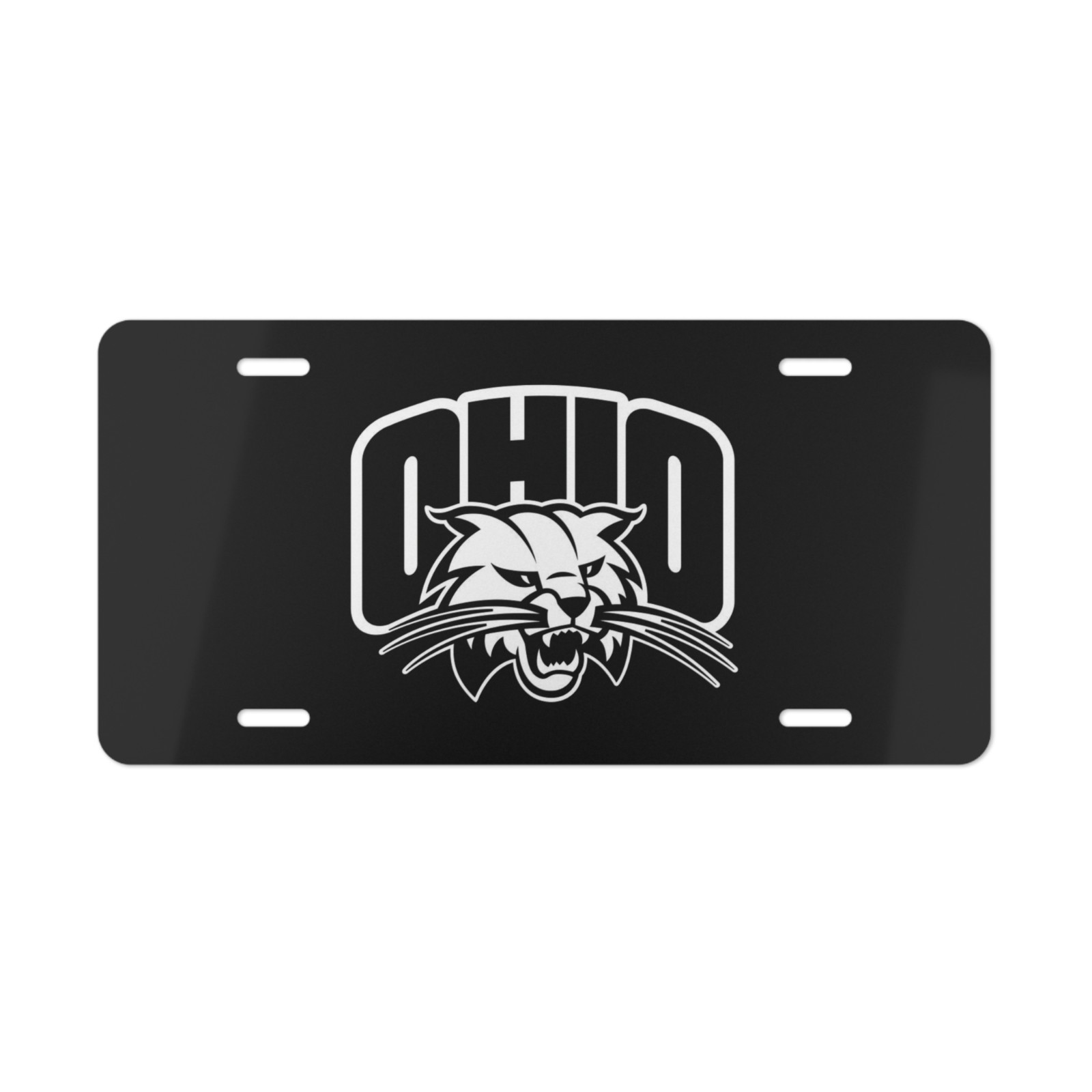 Ohio Bobcats NCAA Car Front License Plate Tag Vanity Style – Auto Metal Aluminum