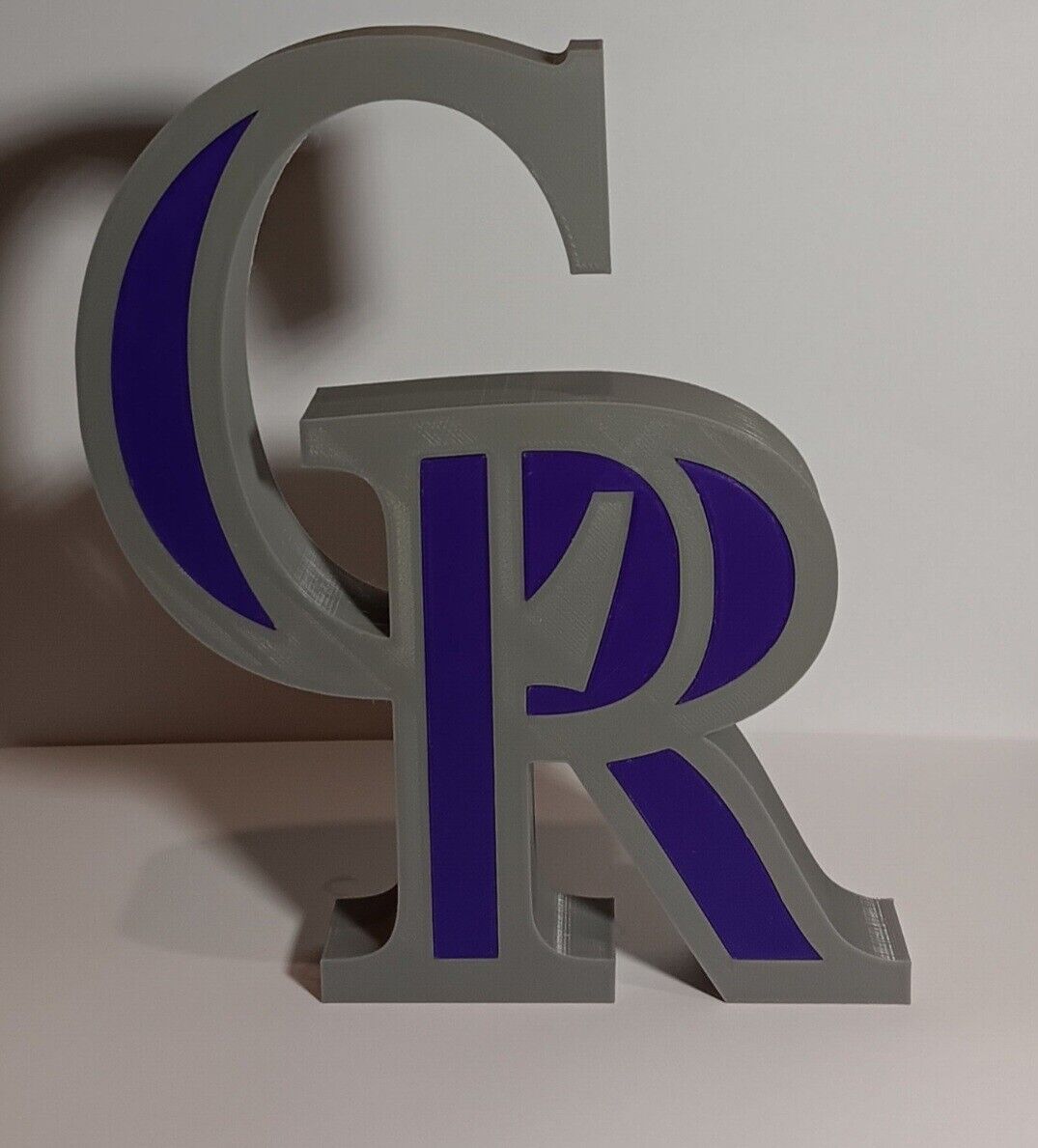 3D Printed Multicolor Colorado Rockies Display Logo Decor
