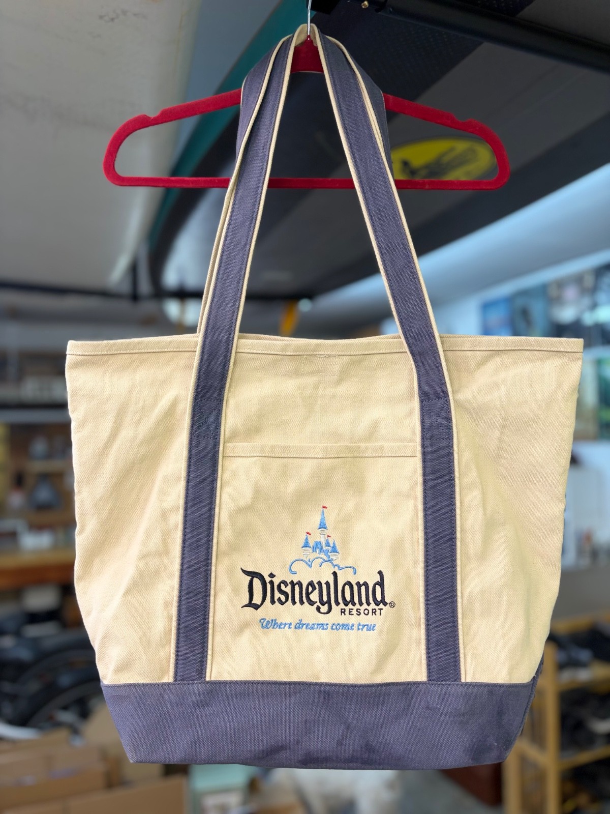 Disneyland Resort embroidered canvas tote bag 1990’s vintage Disneyland Resort embroidered canvas tote bag 1990’s vintage