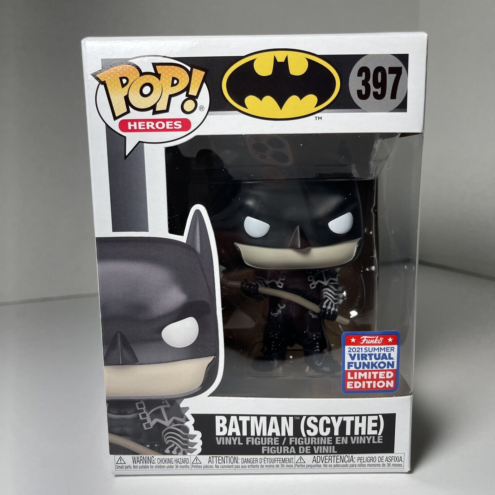 Batman With Scythe #397 Funko Pop Funkon SDCC 2021 - Official Con Sticker