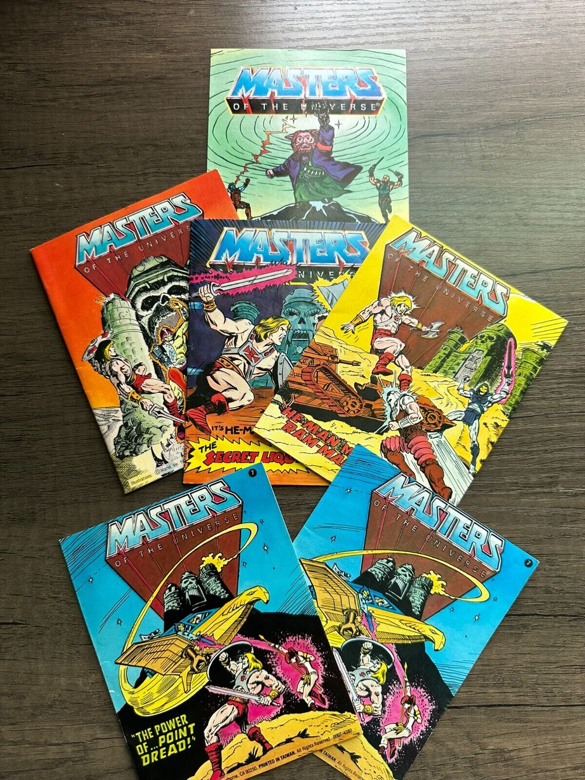 VTG 1982-1987 Original Masters of the Universe He-Man Mini Comics Lot of 6