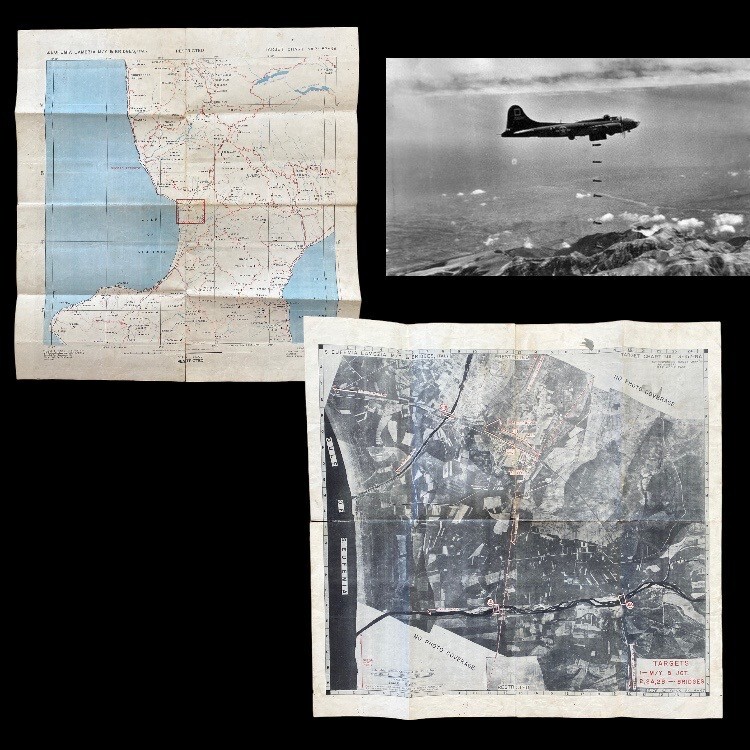 RARE WWII 1943 Invasion of Italy U.S. Air Force Bomb Group \