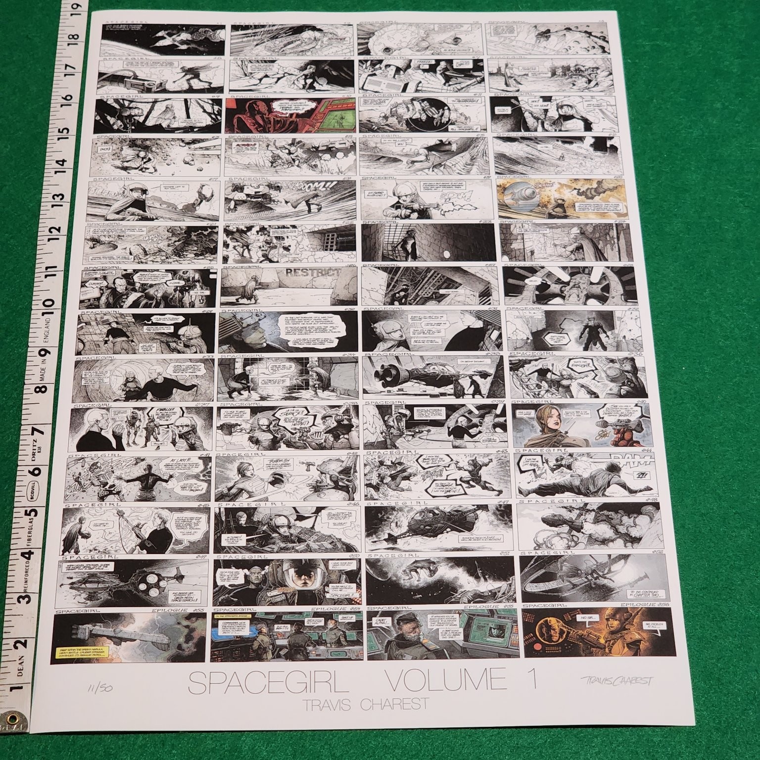 Travis Charest Space Girl Volume 1 Signed LE Art Print #11/50 Comic Book Rare
