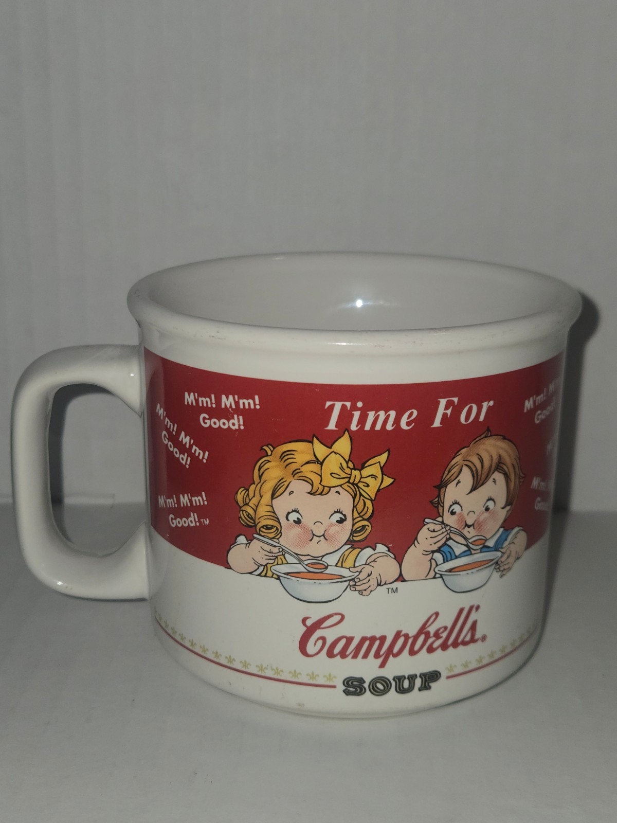 Vintage 1998 Campbell's Soup Mug Time For Campbell's Mm Mm Good Houston Harvest