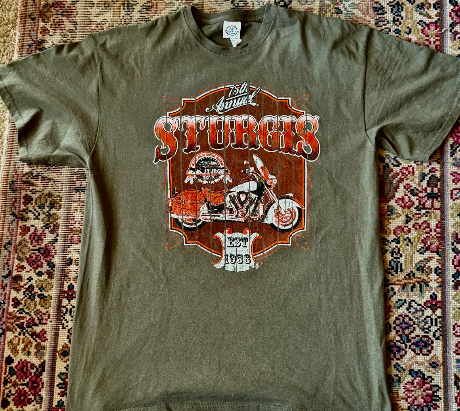 STURGIS 75th Annual 2015 Harley-Davidson HD motorcycle biker rally shirt L