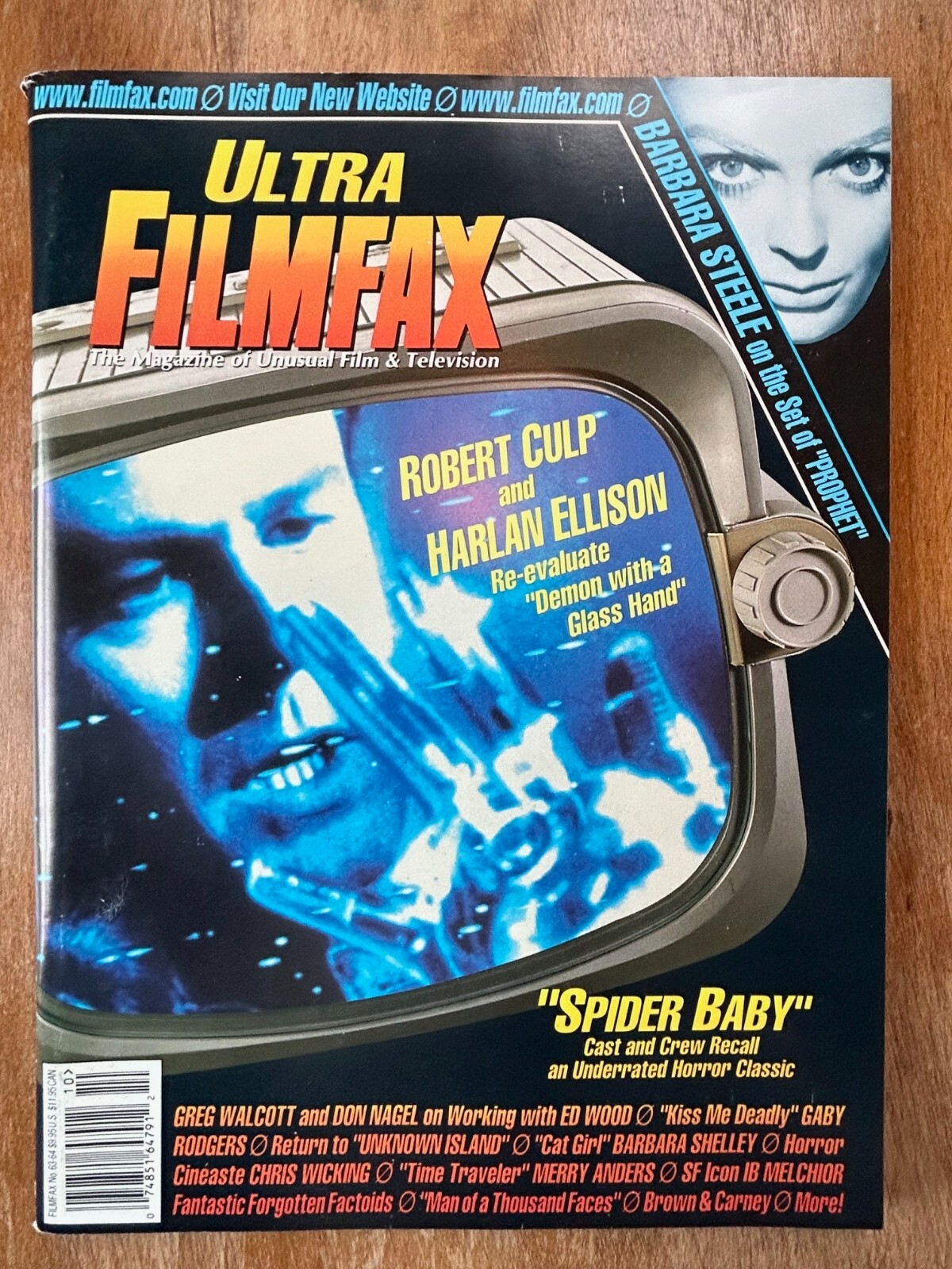 Ultra Filmfax Magazine #63-64 Oct 1998 Harlan Ellison Demon with a Glass Hand Ultra Filmfax Magazine #63-64 Oct 1998 Harlan Ellison Demon with a Glass Hand