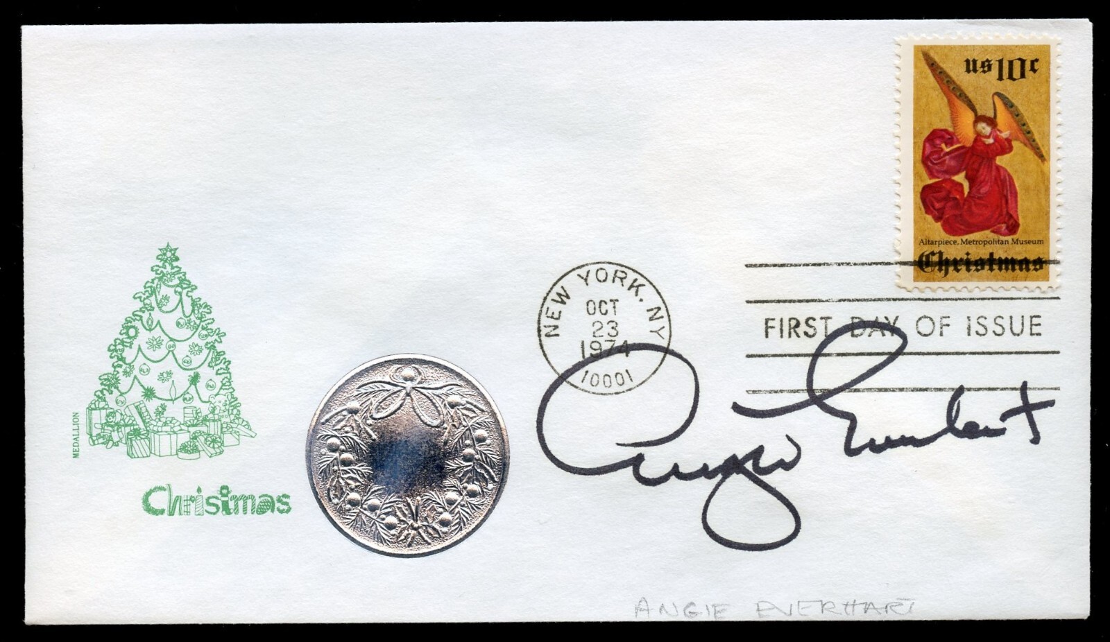 Angie Everhart signed autograph auto American Actress & Model First Day Cover Angie Everhart signed autograph auto American Actress & Model First Day Cover