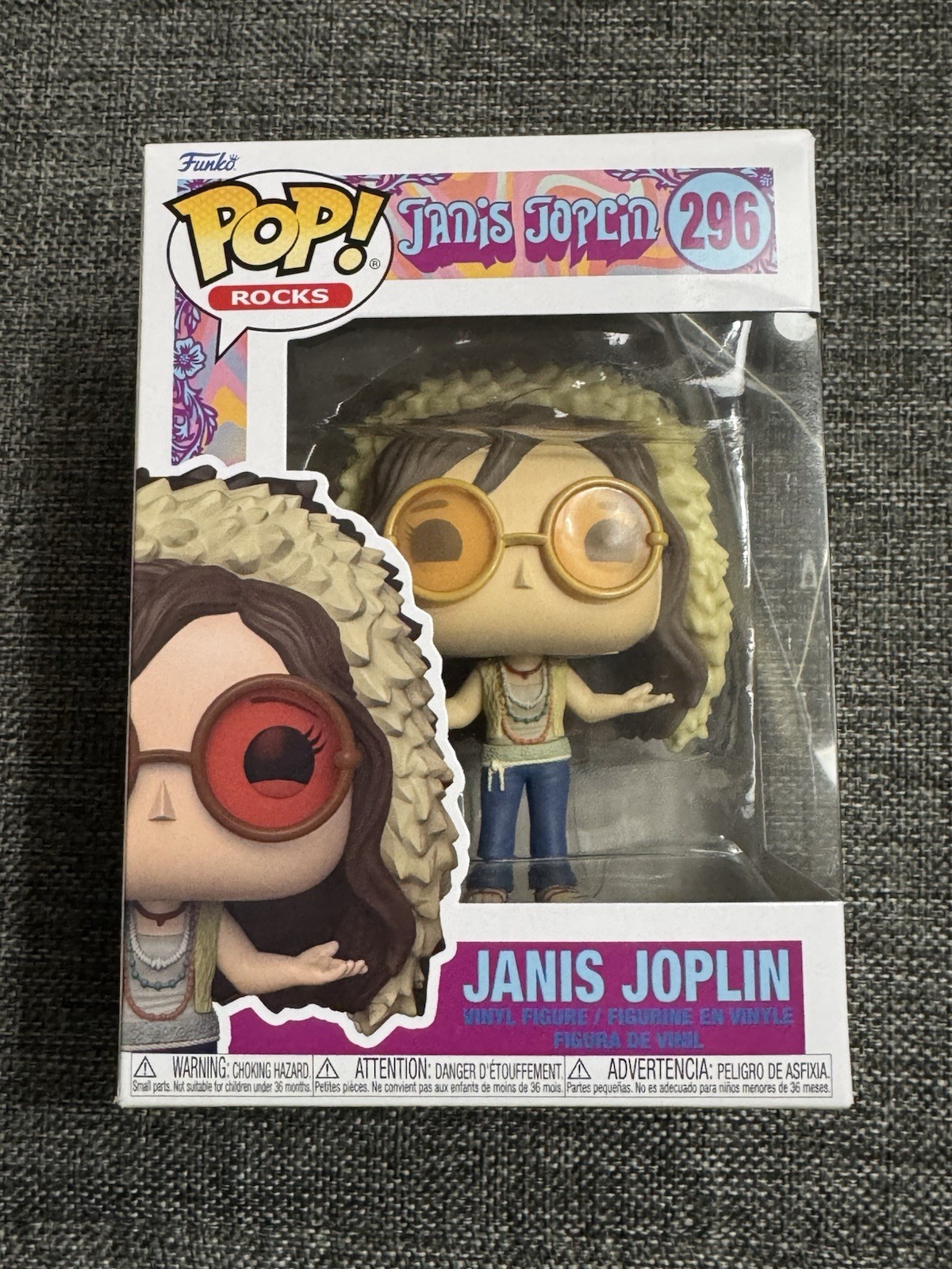 Funko Pop Rocks Janis Joplin #296 Vinyl Figure 2021 Music Icon In Box
