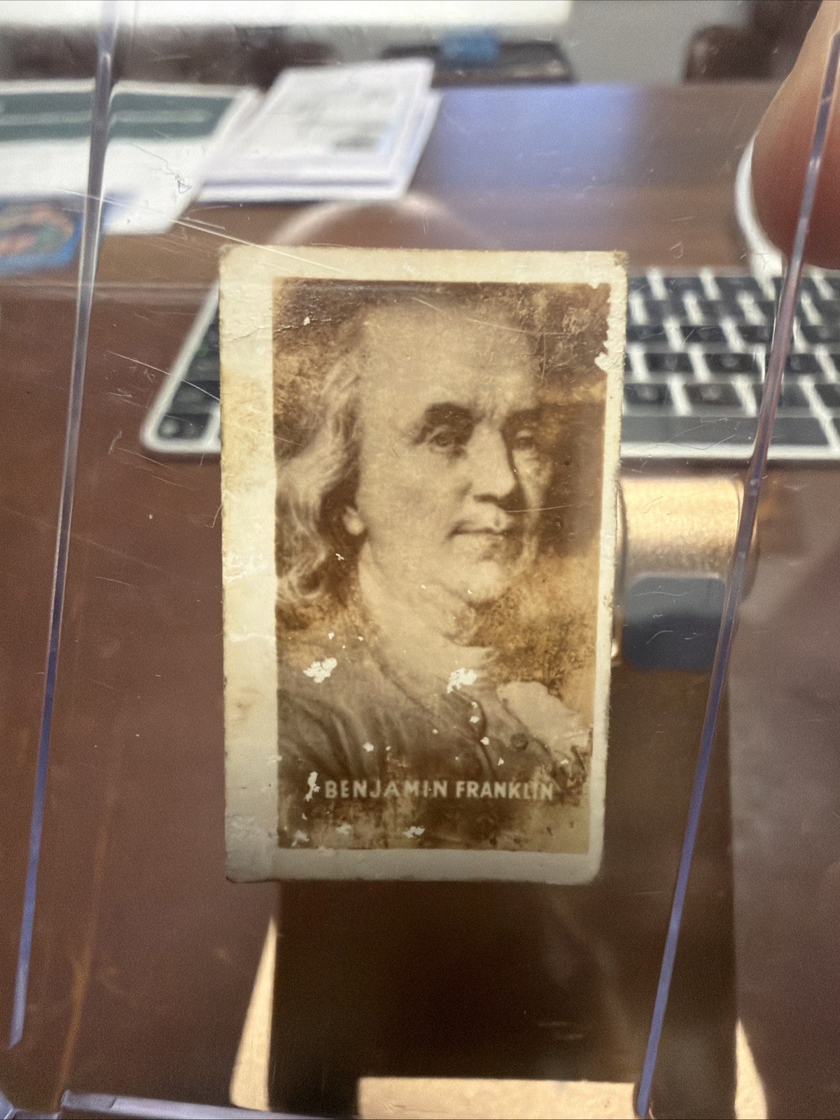 1948 Topps Magic Photo 4N (American Inventors) Benjamin Franklin - rare