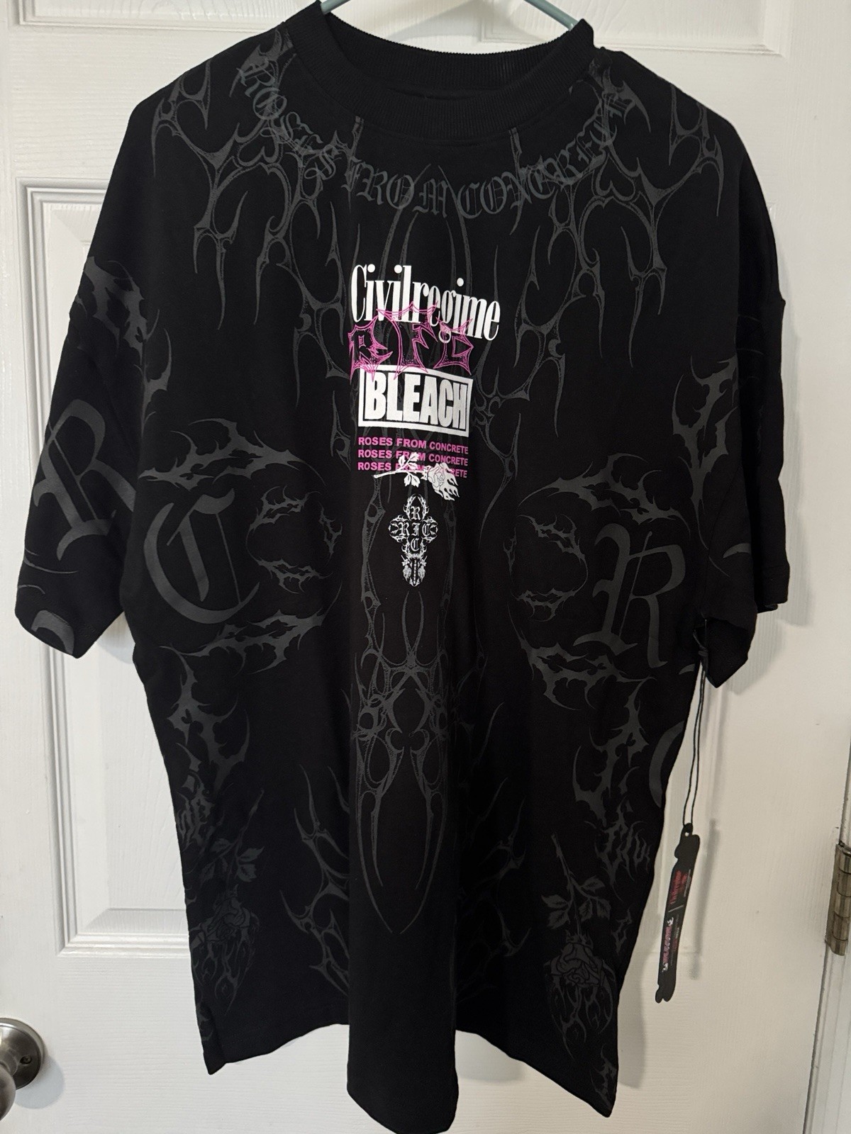 Civilregime x Bleach Anime & Manga Animation Graphic T-Shirt Black Size S