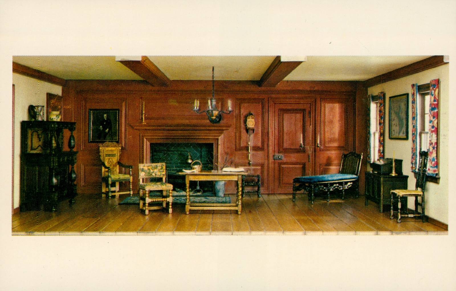 American Rooms In Miniature Chrome Postcard Unposted Art Institute Chicago USA 