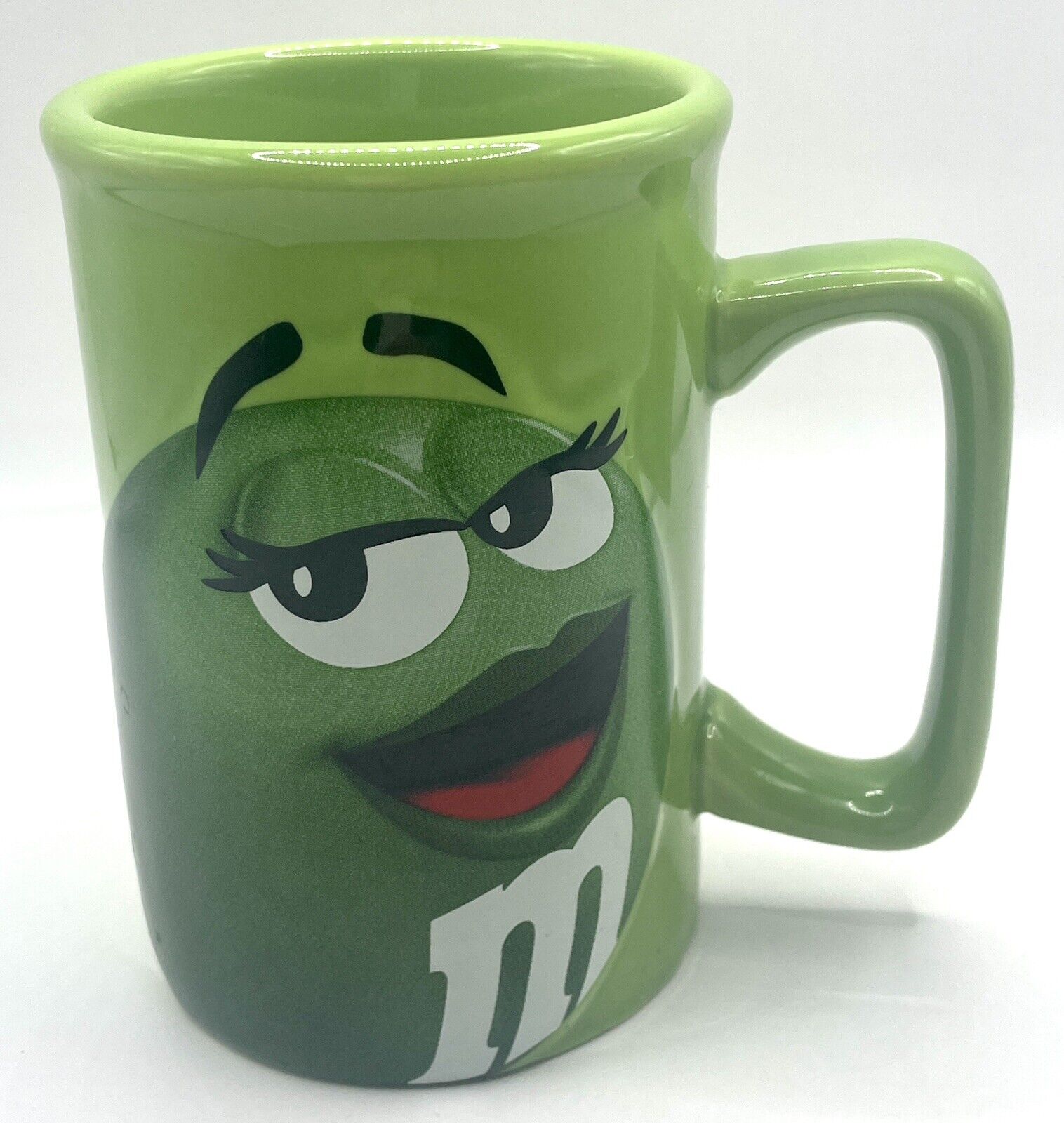 M&M Mug Green Character Ceramic Coffee Cup 2010 Official
