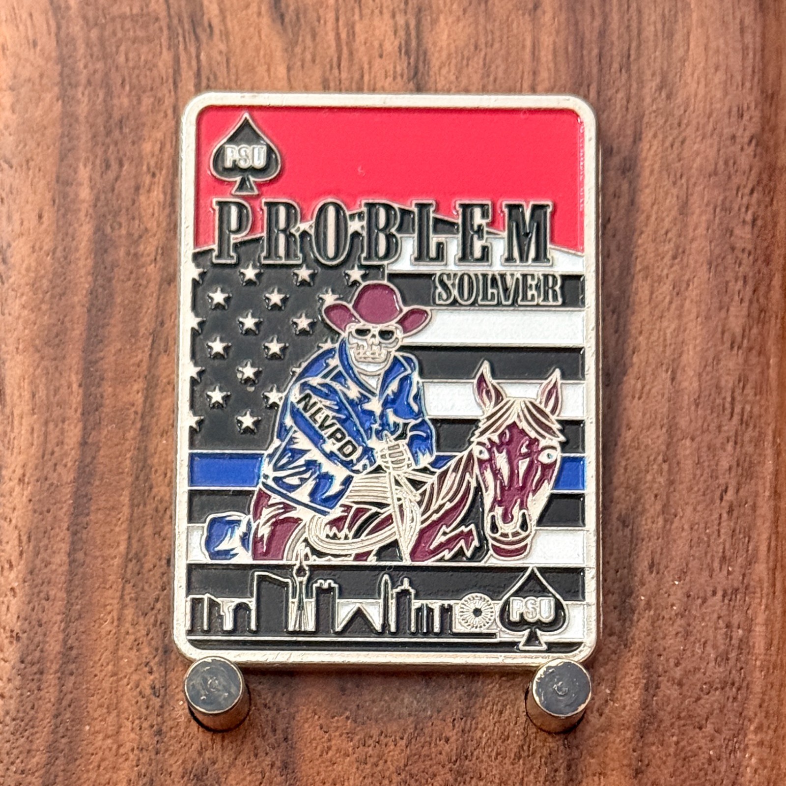 North Las Vegas PD PSU Problem Solver Rectangular Challenge Coin  W#17