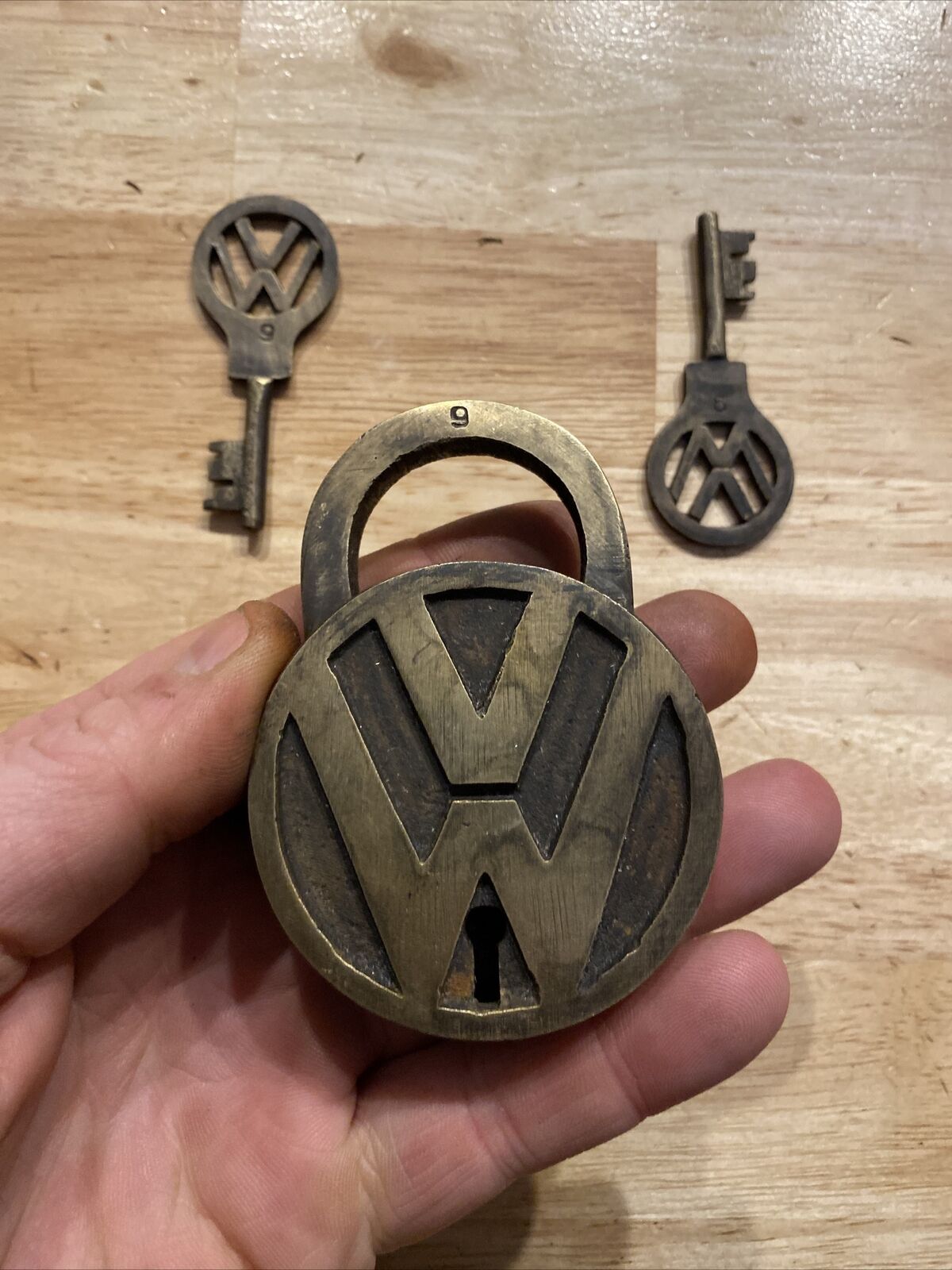 Volkswagen Padlock Telluride Lock Key Jetta Patina VW Collector Set Lot METAL