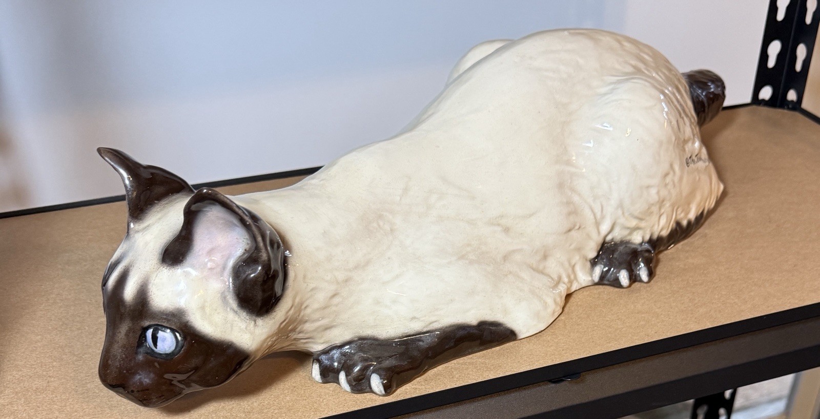 Vintage The Townsends Ceramic Siamese Cat figurine 22” #148 Marked Florida
