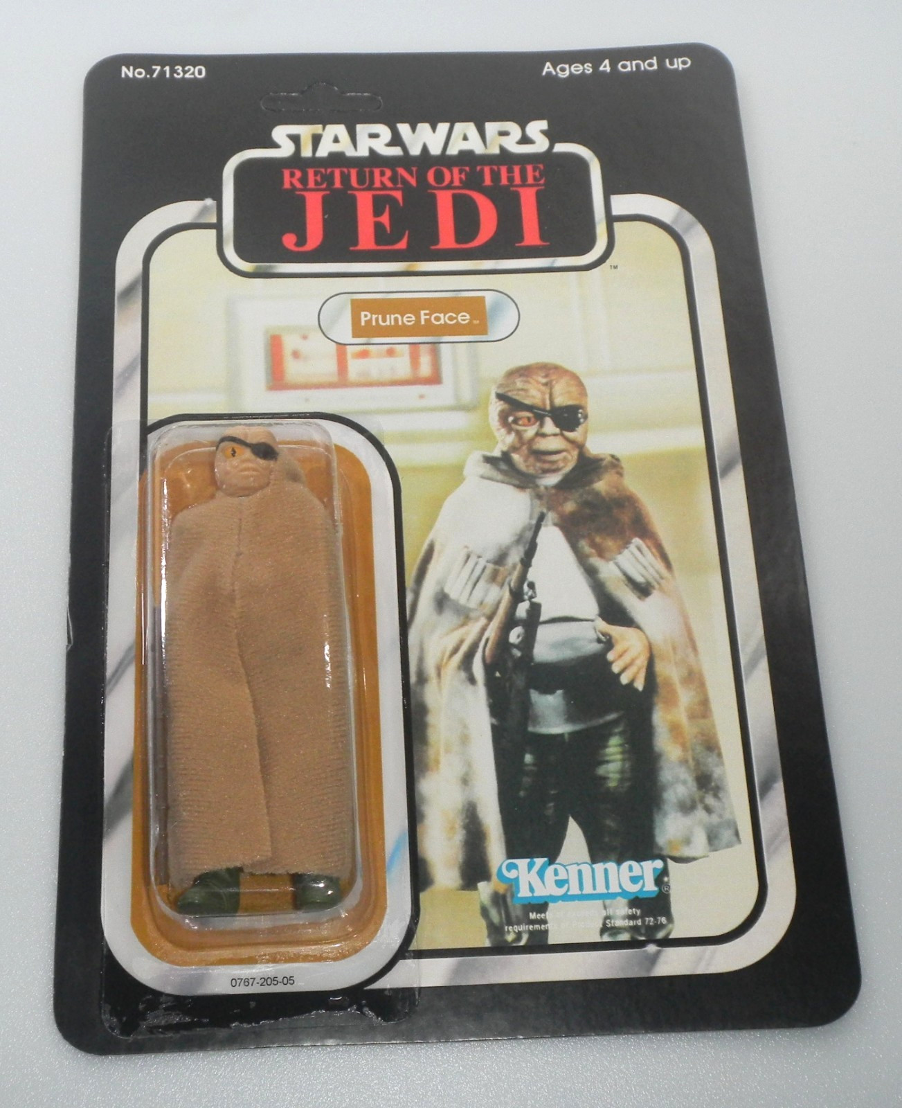 RECARDED 1984 Prune Face Star Wars ROTJ 100% Complete Vintage Figure Accessories