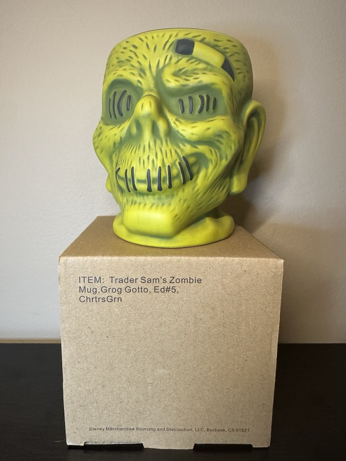 Disney Parks Trader Sam\'s Grog Grotto Zombie 5th Edit Tiki Mug Polynesian Resort