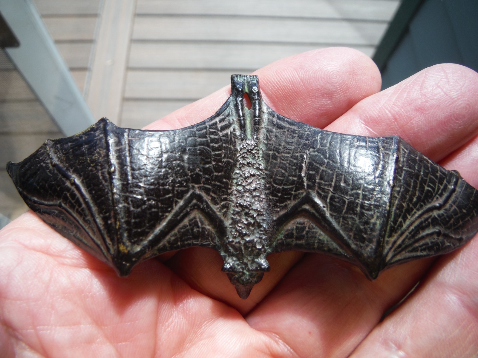 Antique Bronze Bat  - Incredible Detail