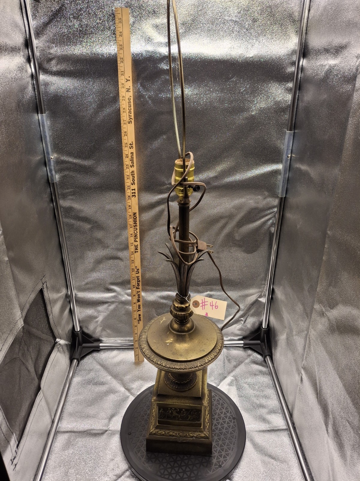 Vintage antique table lamp light rare #46