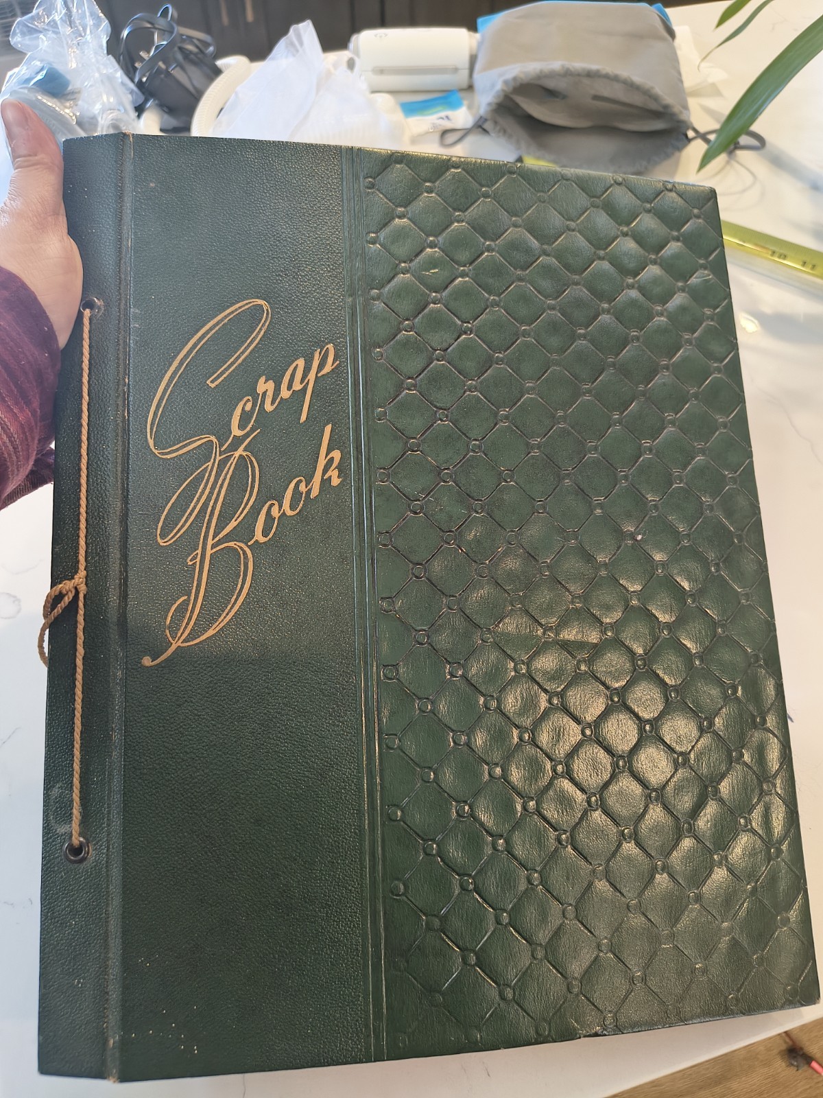 Vintage Scrapbook Full 1950's CA Love Story FULL letters, cards, announcements 