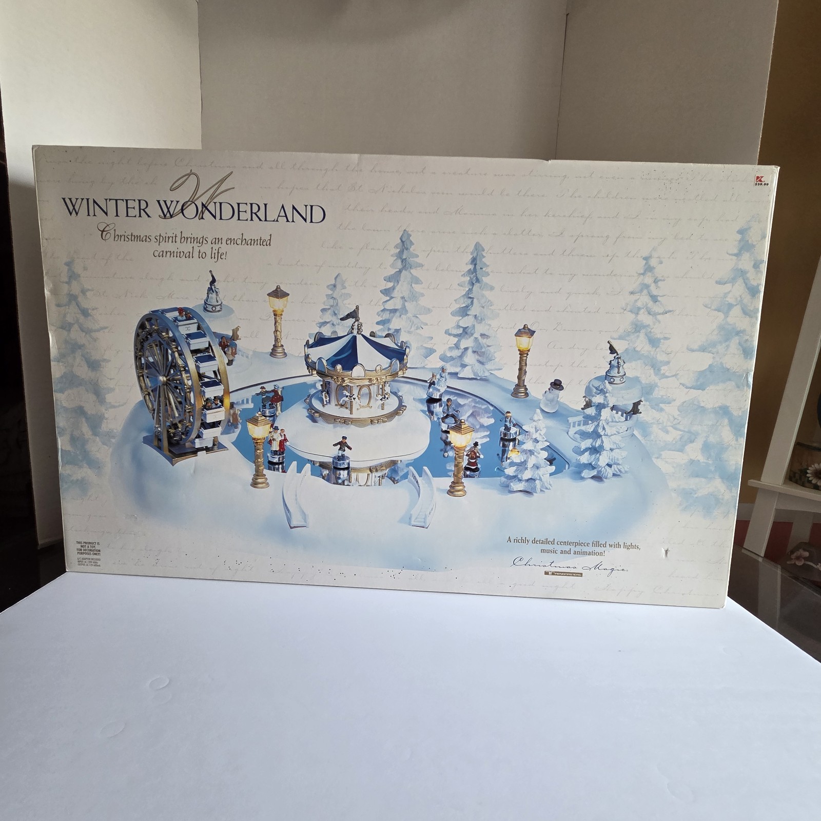 Vtg Trendmasters Christmas Magic Winter Wonderland Musical Skating Carnival 1997