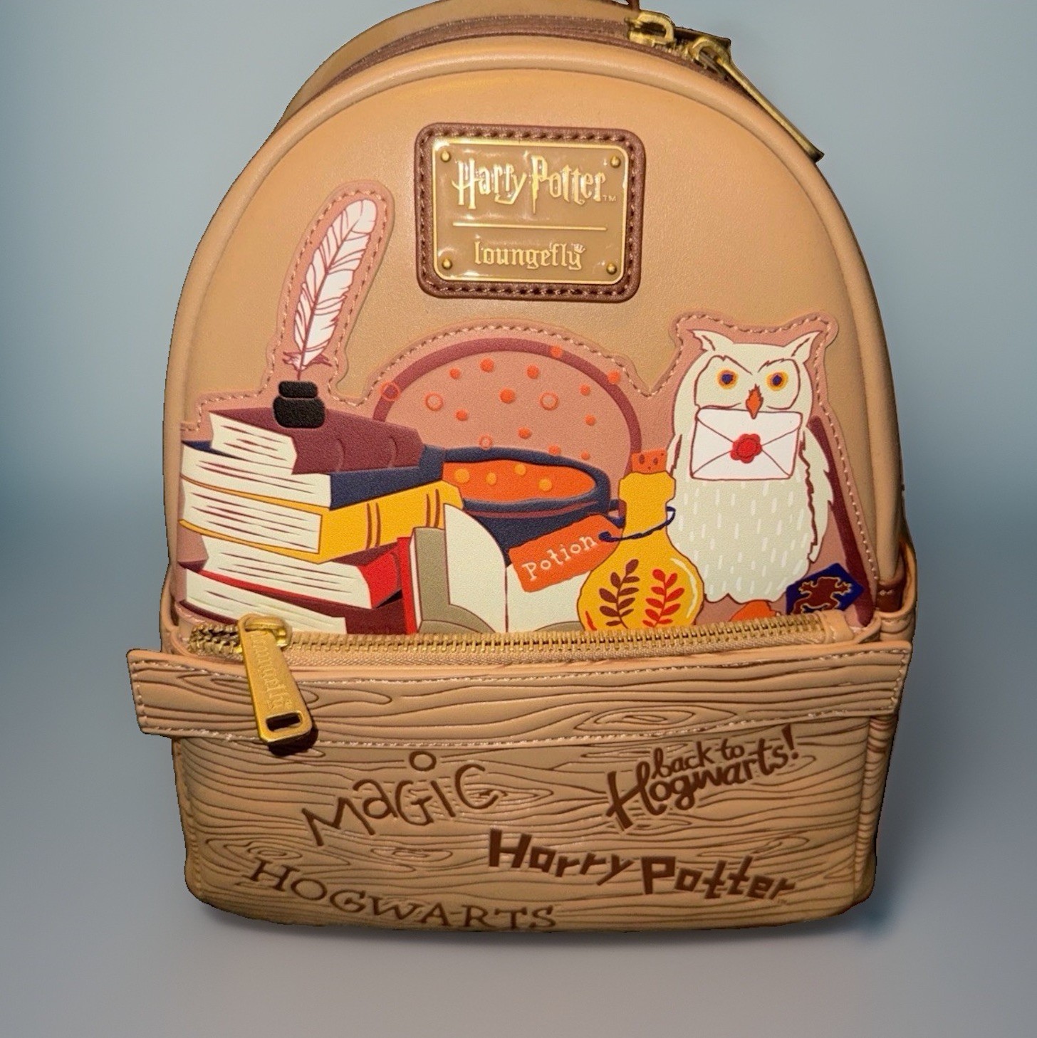 Harry Potter Back To Hogwarts Loungefly Mini Backpack Hedwig & Books