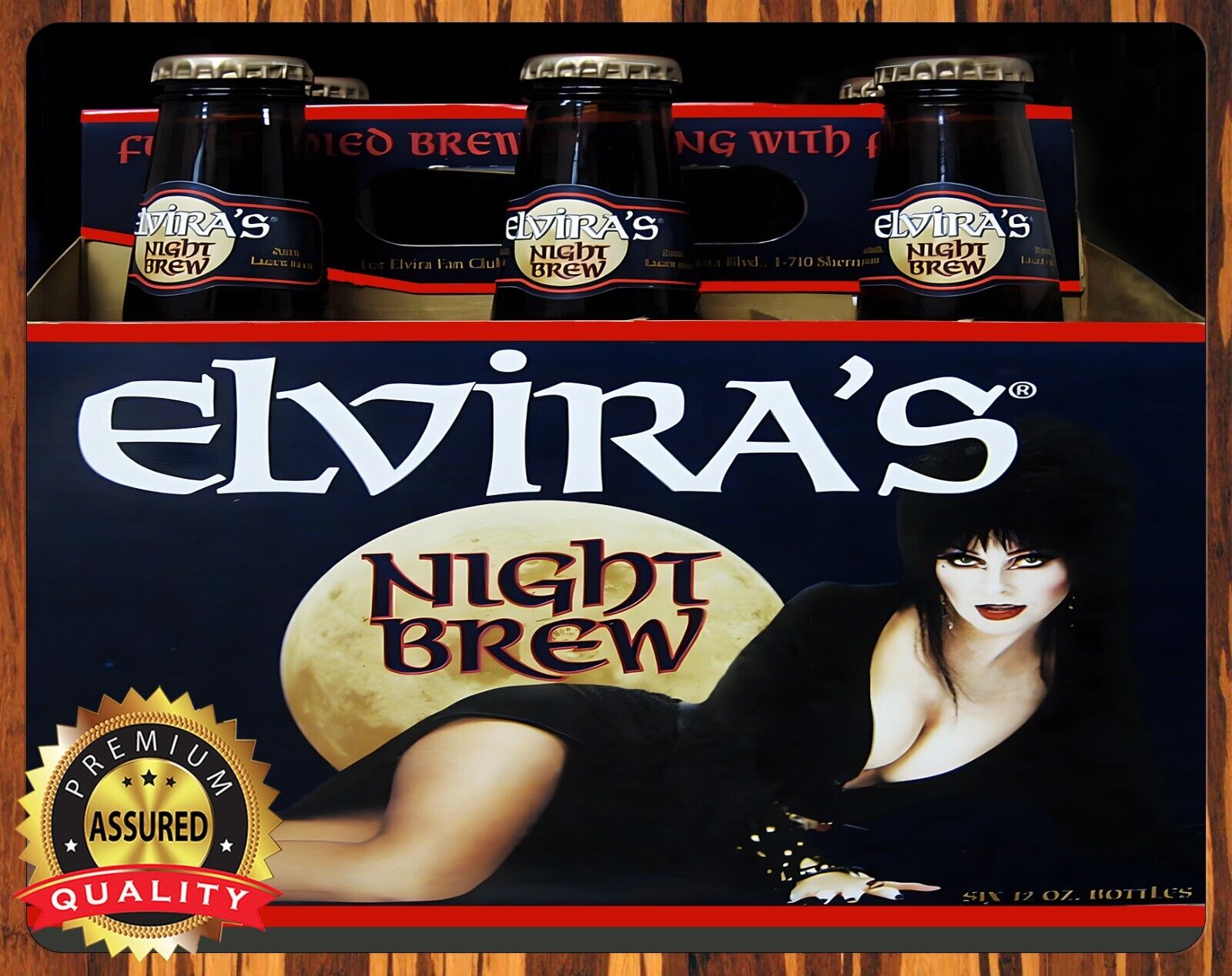 Elvira\'s - Mistress of the Dark - Night Brew - Rare - Metal Beer Sign 11 x 14
