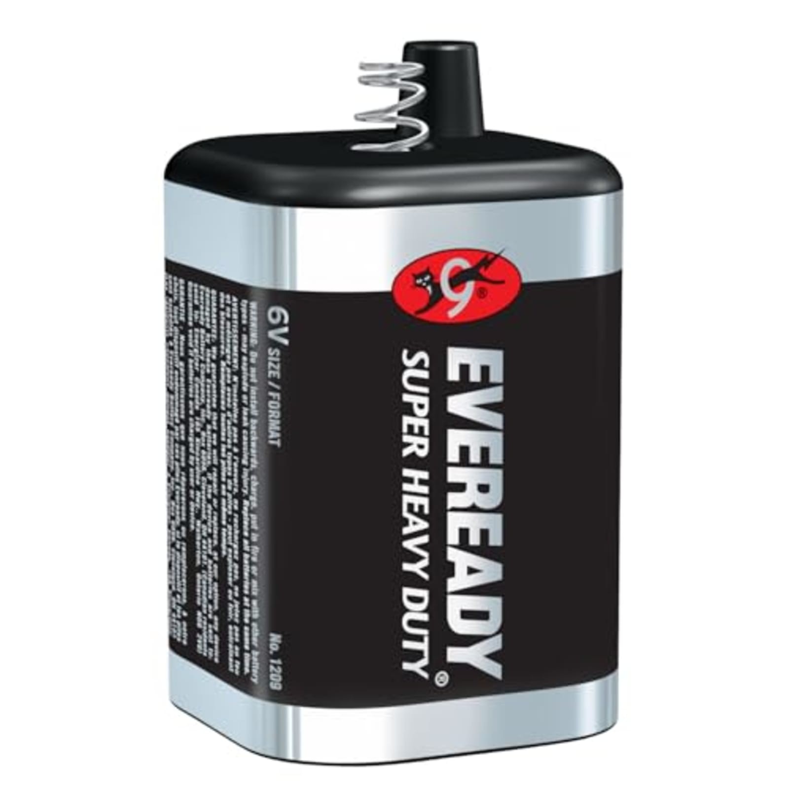 Eveready Super Heavy Duty 6V Spring Lantern Battery Zinc Carbon