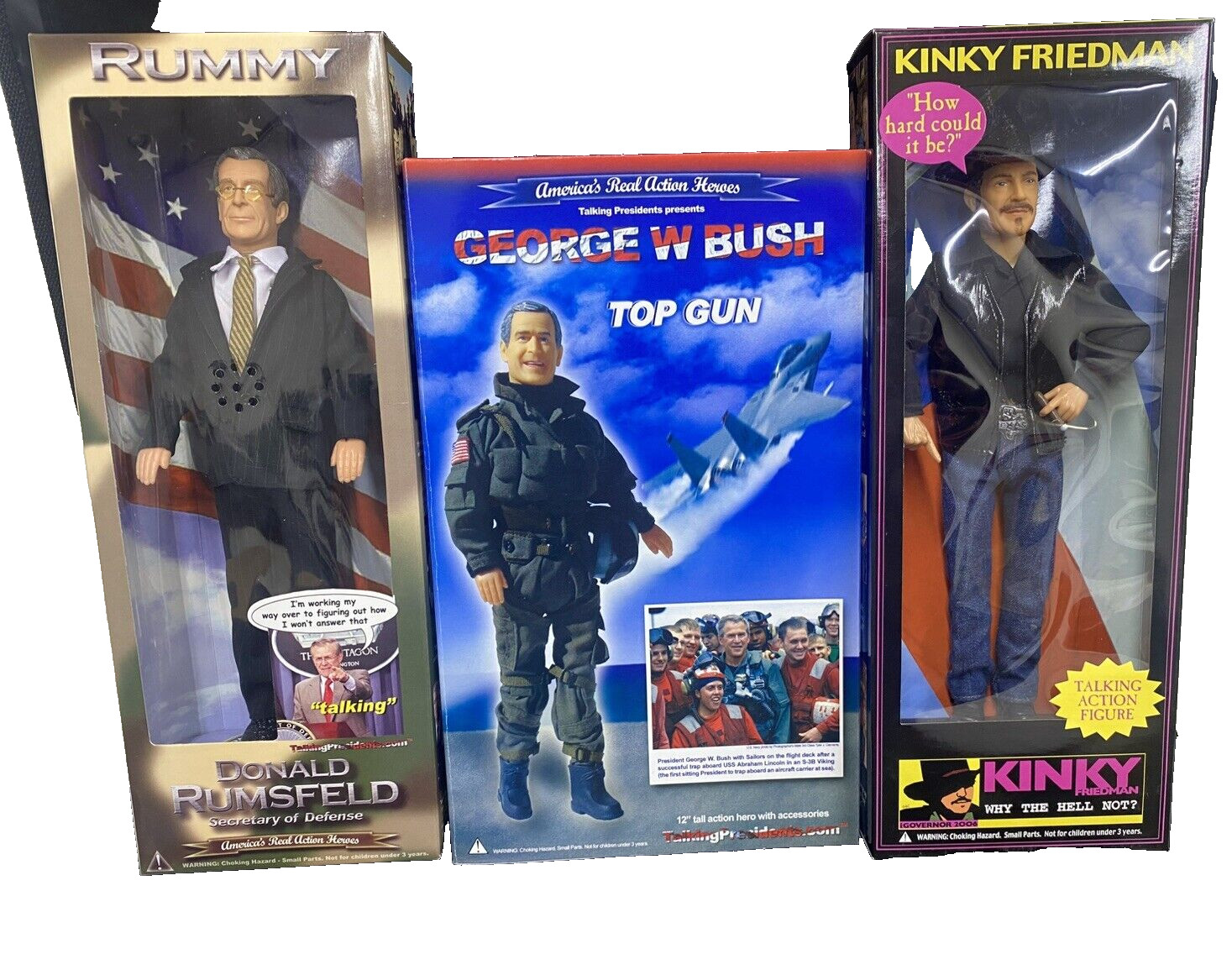 Donald Rumsfeld George W Bush Kinky Friedman 12\