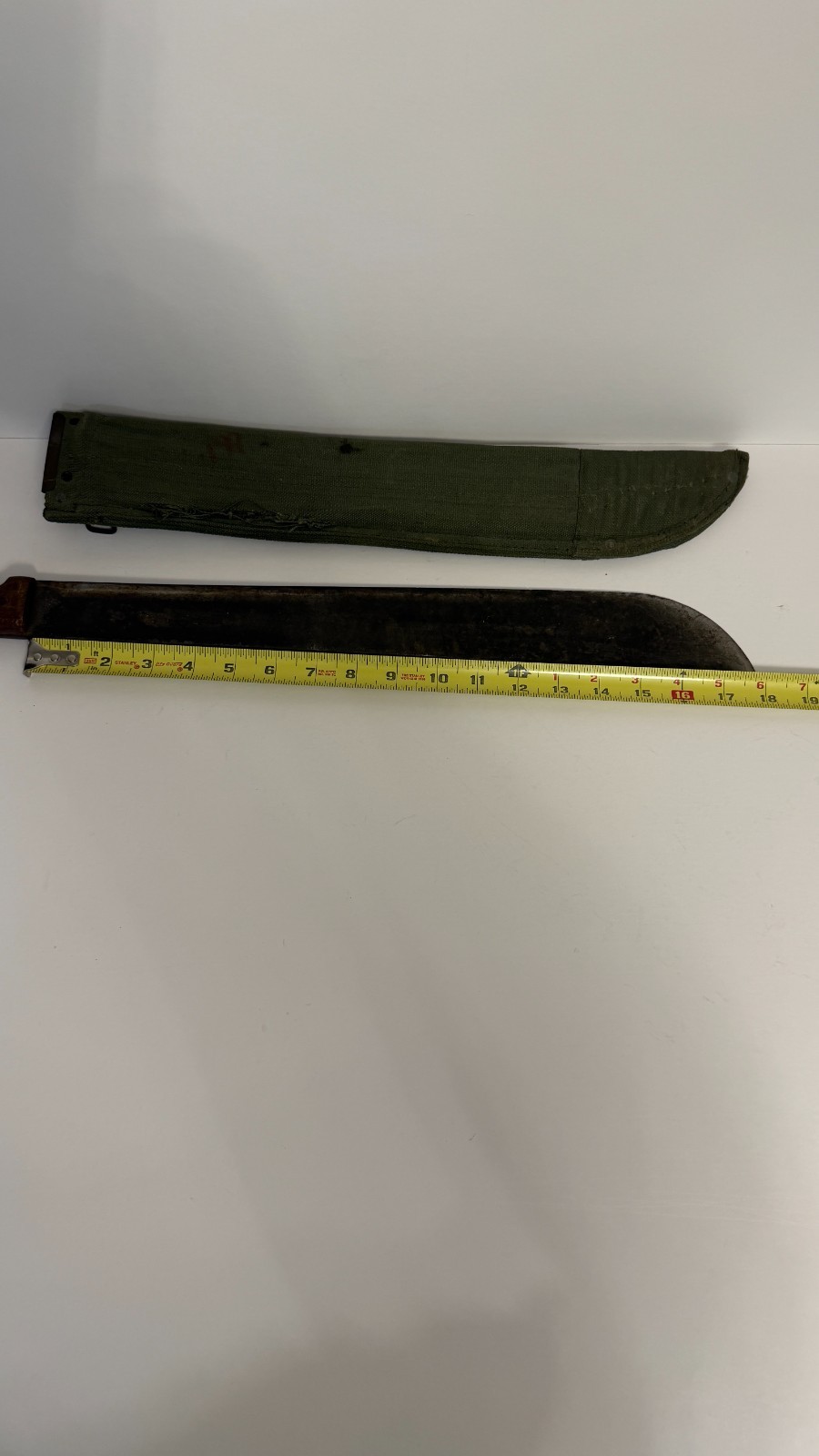 WWII Vintage 1945 A.F.0101 machete  with Wood Handle