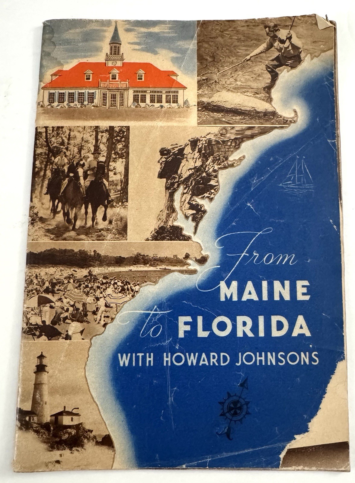 Vtg 1930's-1940's From Maine To Florida With Howard Johnson's Hotel & Restaurant
