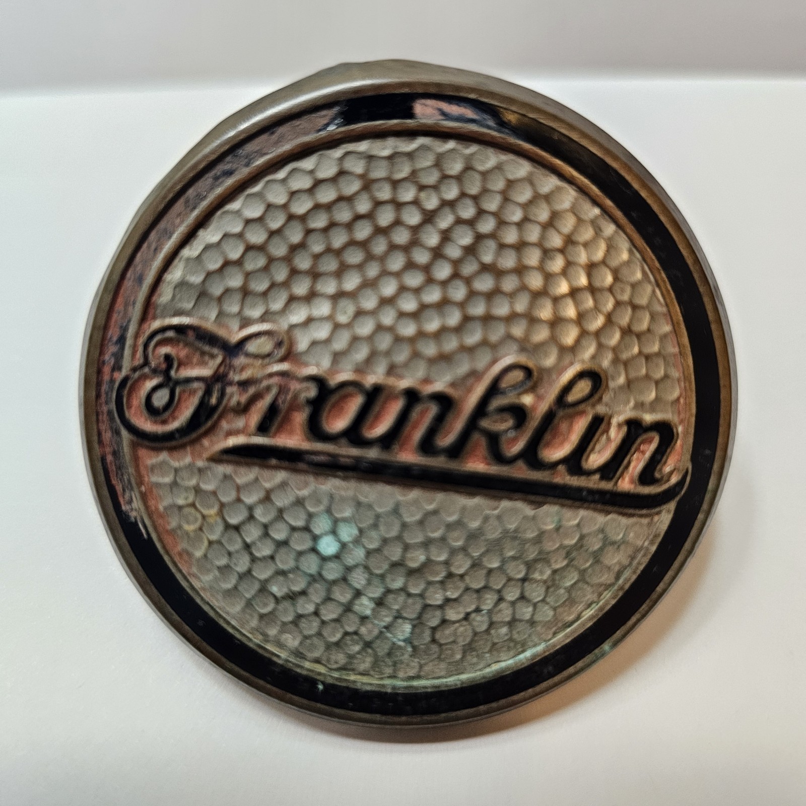 1929 Franklin Series 130 Car Name Plate Emblem Radiator Badge Ornament