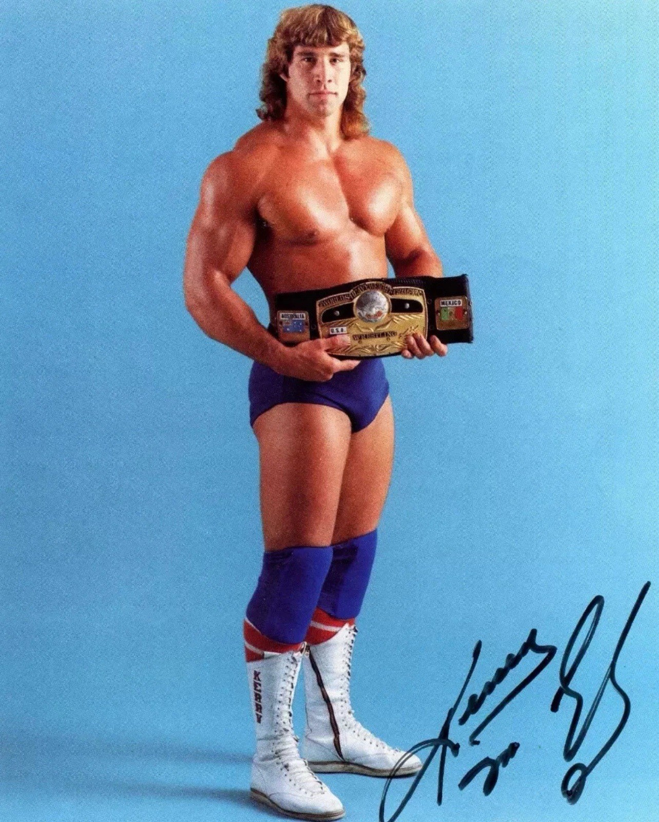 Kerry Von Erich Wrestling Championshi 8x10 PRINTED SIGNATURE / AUTOGRAPH REPRINT Kerry Von Erich Wrestling Championshi 8x10 PRINTED SIGNATURE / AUTOGRAPH REPRINT