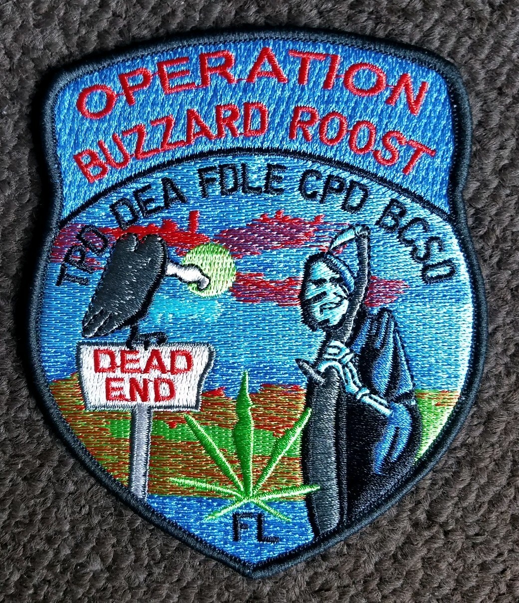 OPERATION BUZZARD ROOST FL. DEA TPD CPD POLICE PATCH