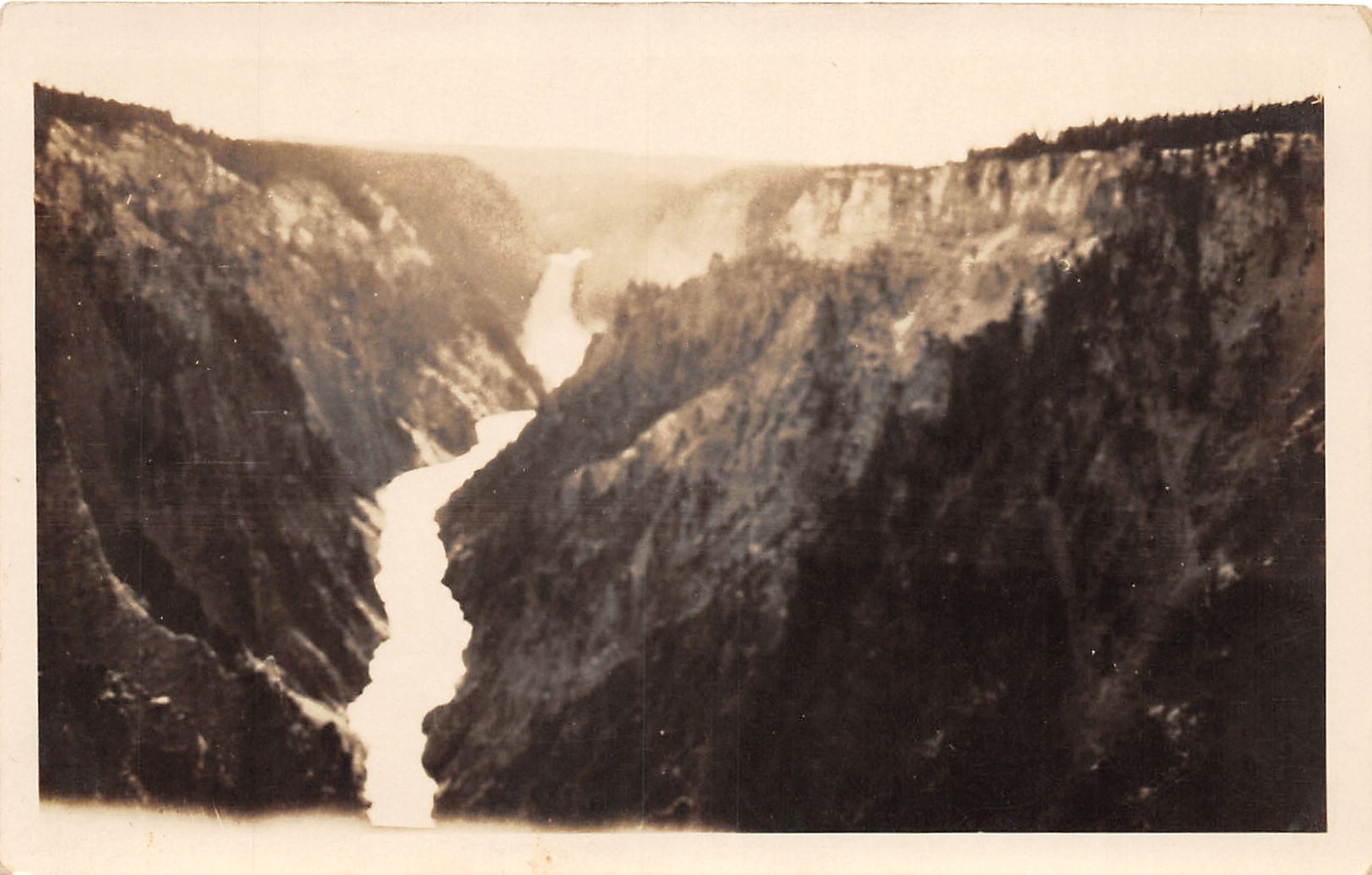 J31/ Yellowstone National Park Wyoming Postcard RPPC 20s Falls 3 J31/ Yellowstone National Park Wyoming Postcard RPPC 20s Falls 3