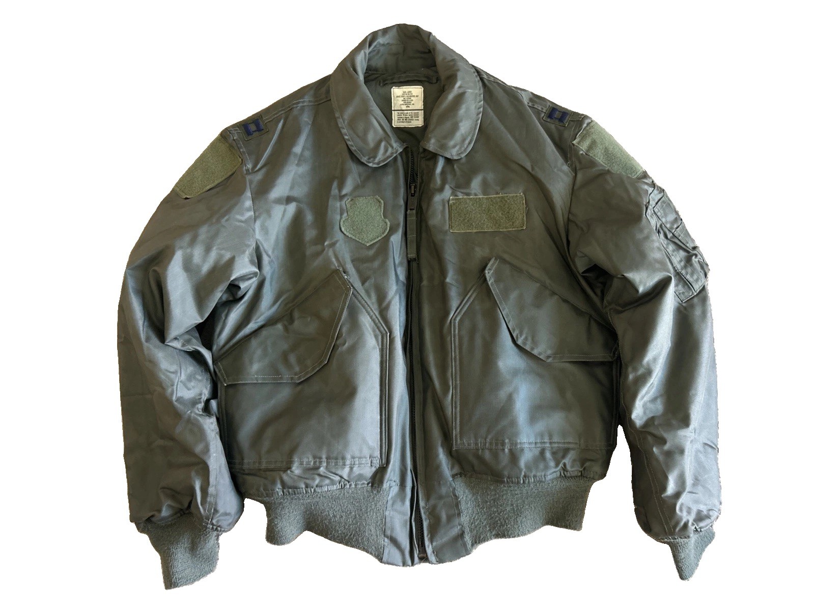 USAF CWU-45/P Cold Weather Flyer's Flight Jacket Mens Green Large 
