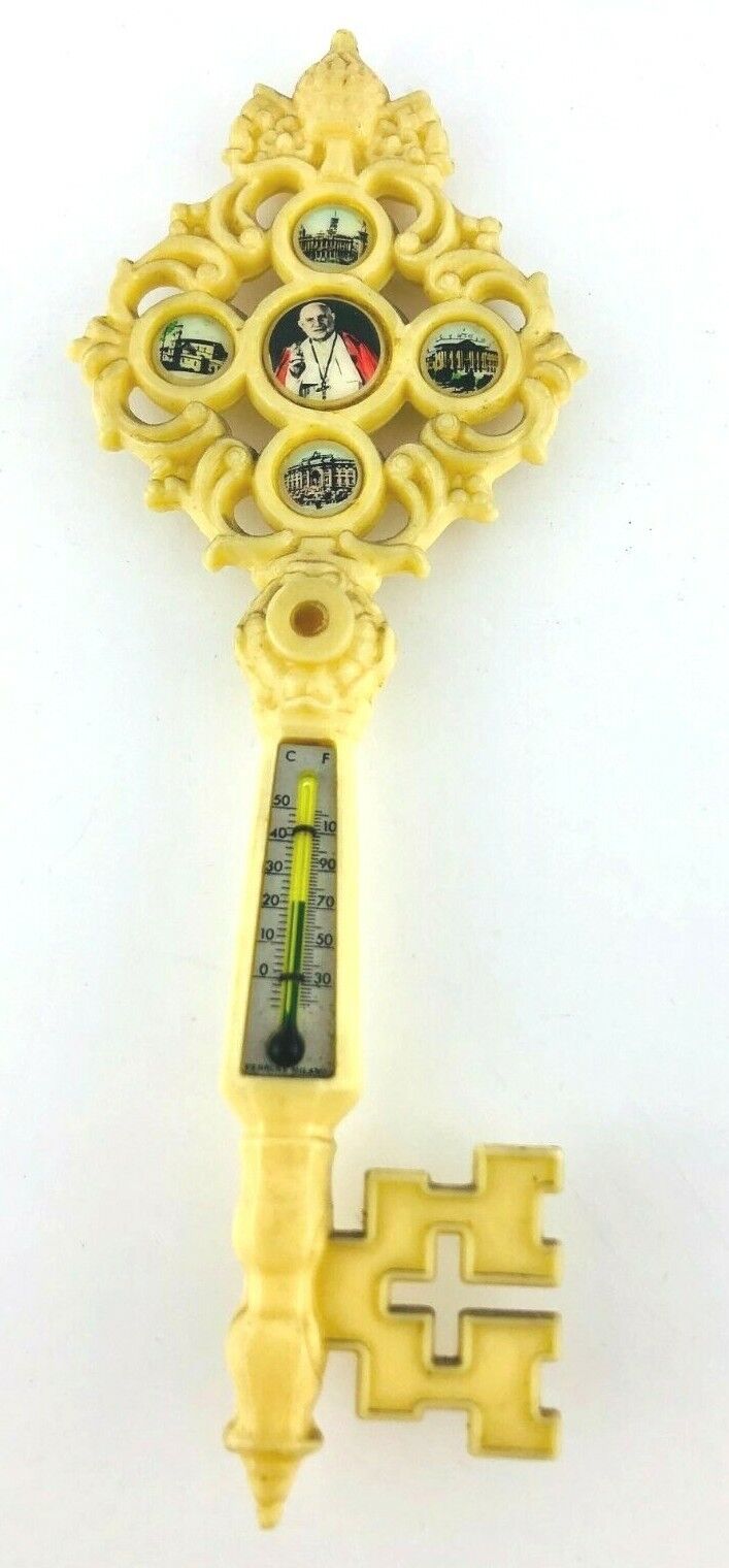 Vintage Vatican Thermometer Key To The City Collectible