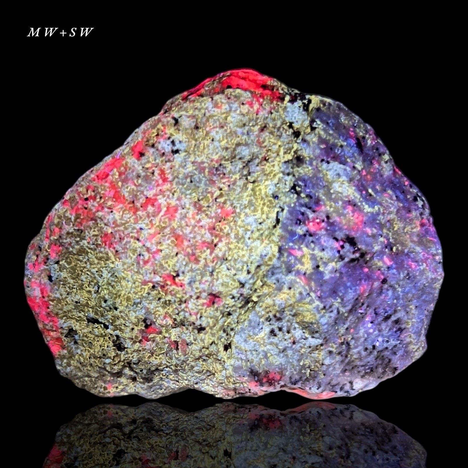 160 GM Sodalite with Phlogopite, Fluorapatite, Calcite and Pyrite