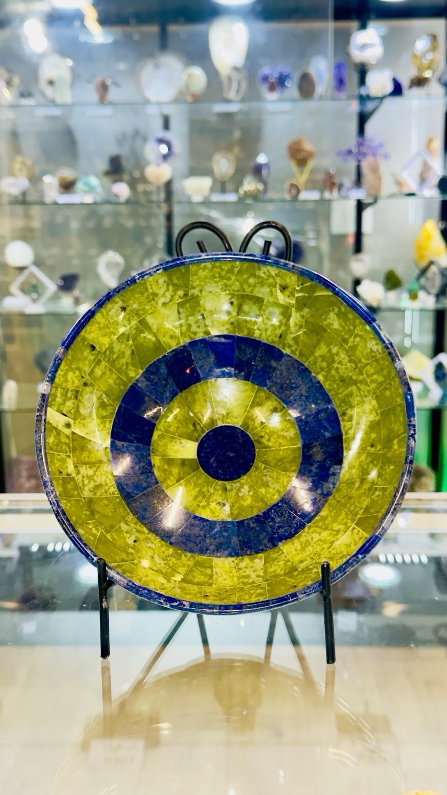 Serpentine & Lapis 8 inch bowl 🥣