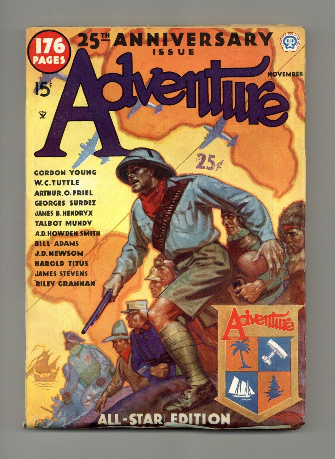 Adventure Pulp/Magazine Nov 1935 Vol. 94 #1 VG+ 4.5