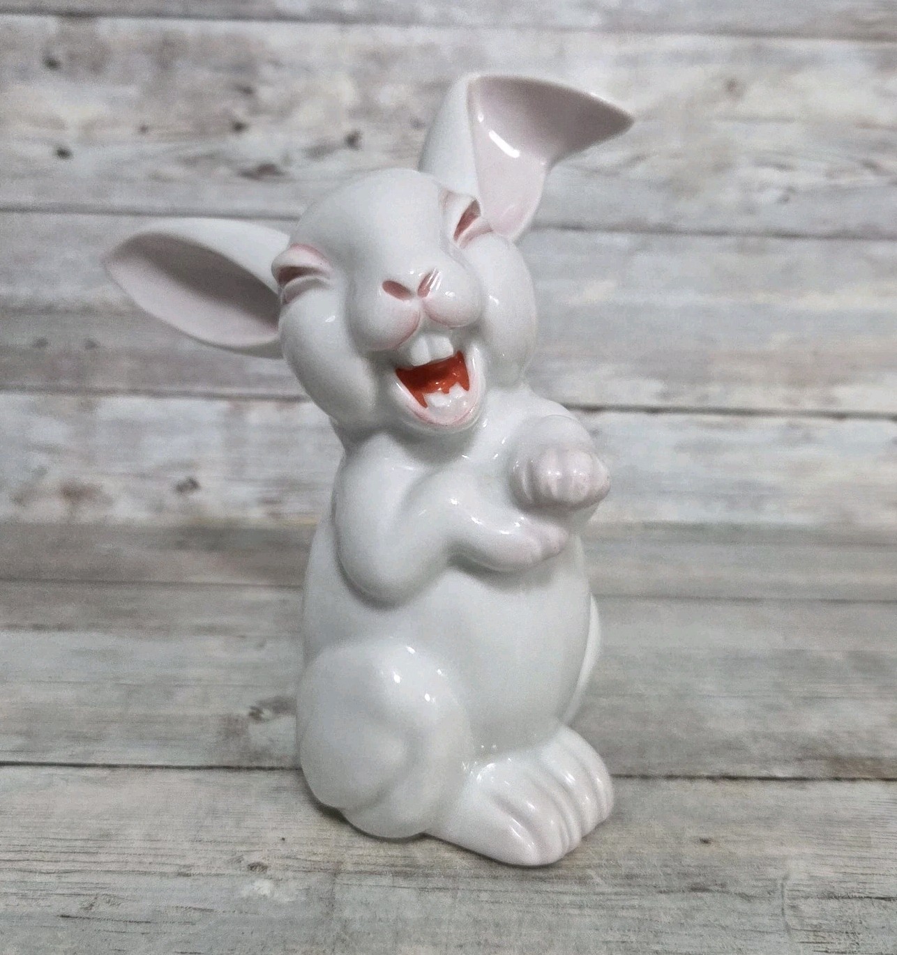 Vintage Rosenthal Laughing Hare Bunny Rabbit Figurine Germany 1950s 