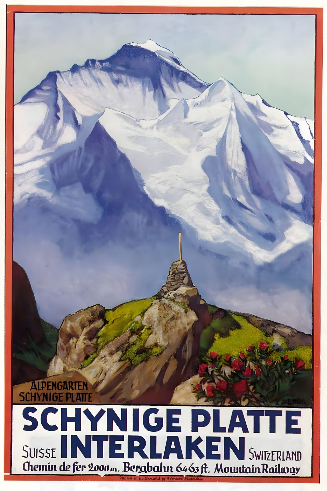 🏞️ Schynige Platte Interlaken Travel Poster - Scenic Mountain Art Print 24x36” 🏞️ Schynige Platte Interlaken Travel Poster - Scenic Mountain Art Print 24x36”