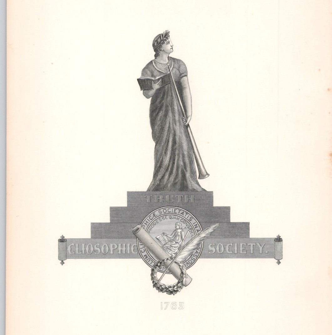 1892 Princeton University Bric a Brac Page American Cliosophic Society