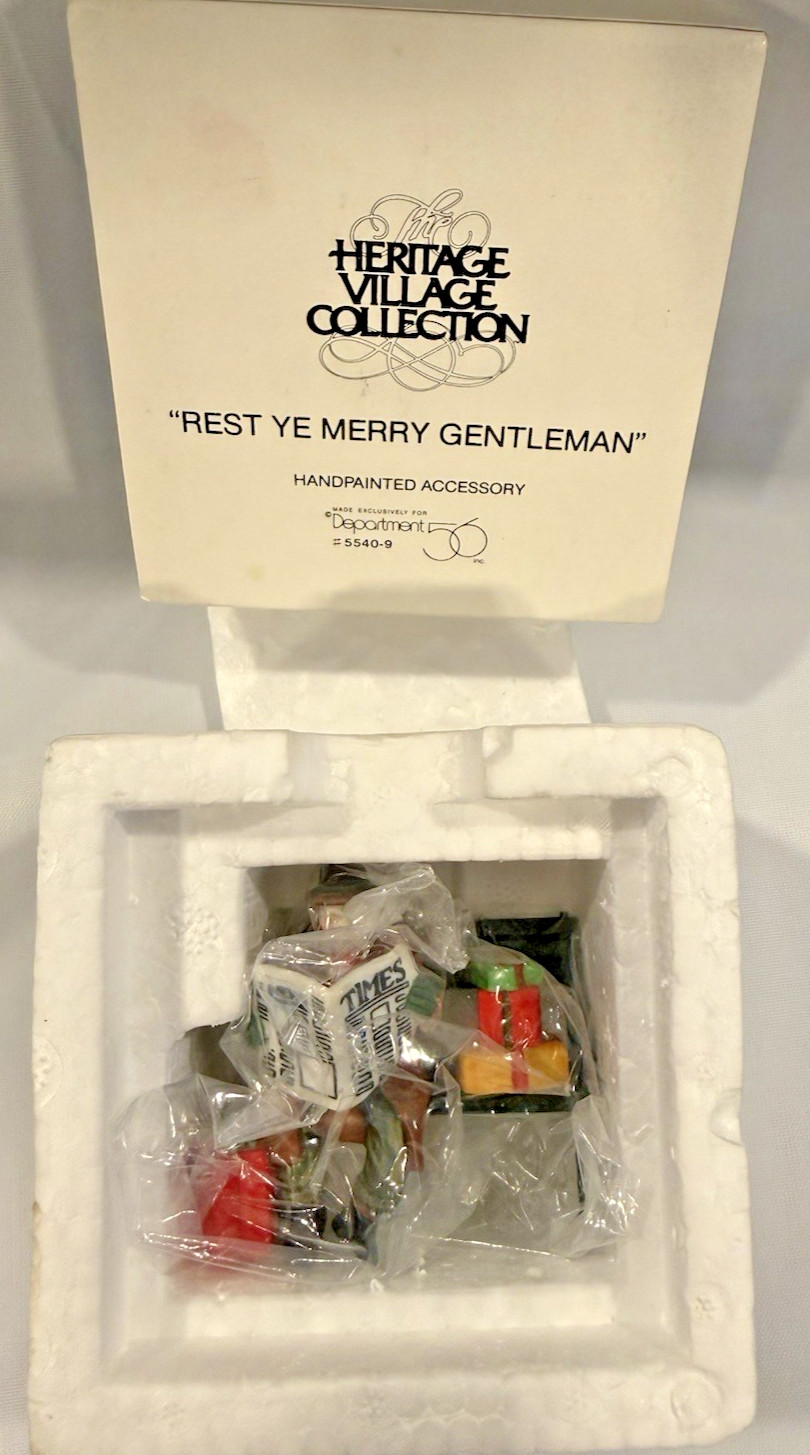 Dept. 56 Rest Ye Merry Gentleman Retired 2002 Christmas in the City 55409